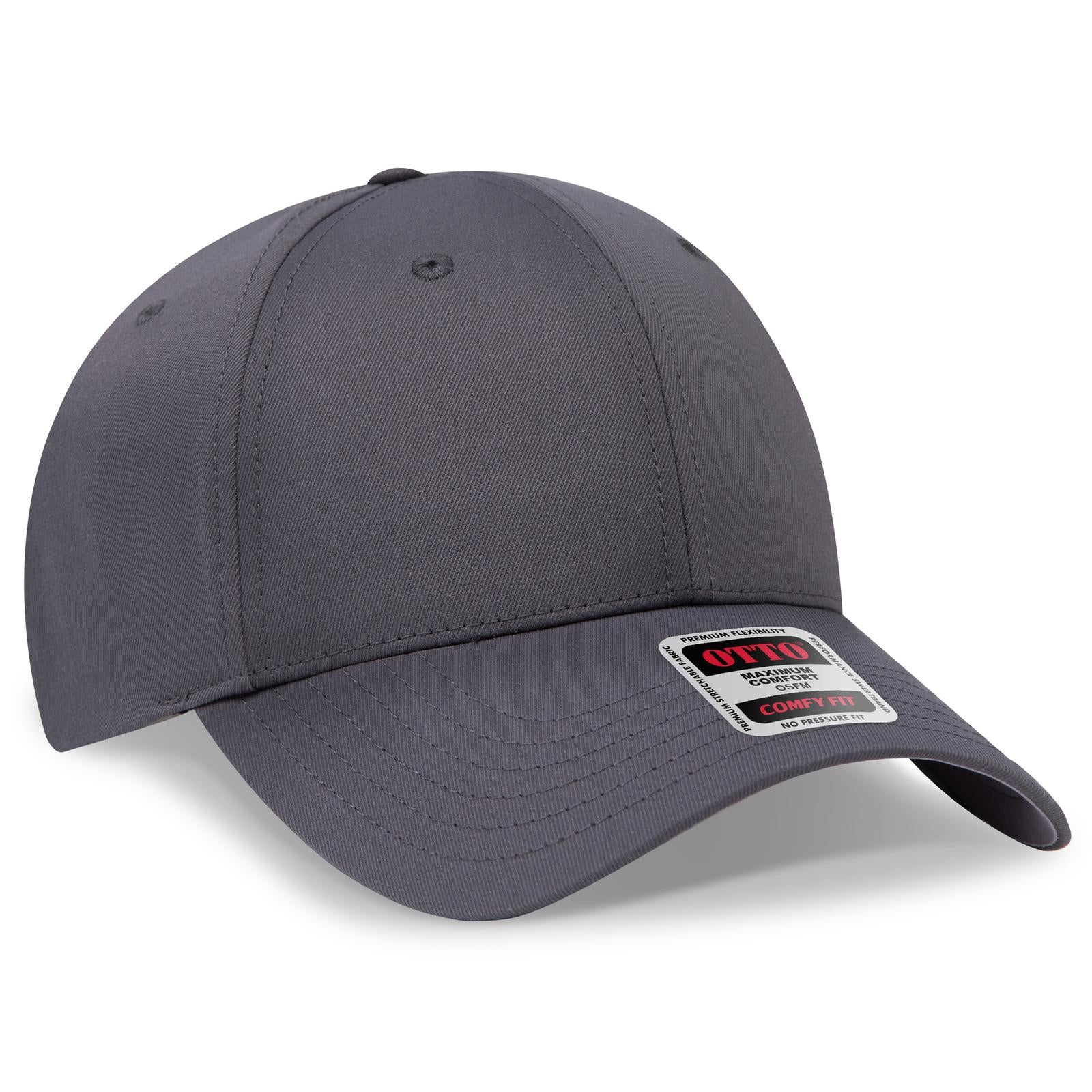 Custom Embroidered or DTF Printed - OTTO CAP® OTTO COMFY FIT® 6 Panel Low Profile Baseball Cap