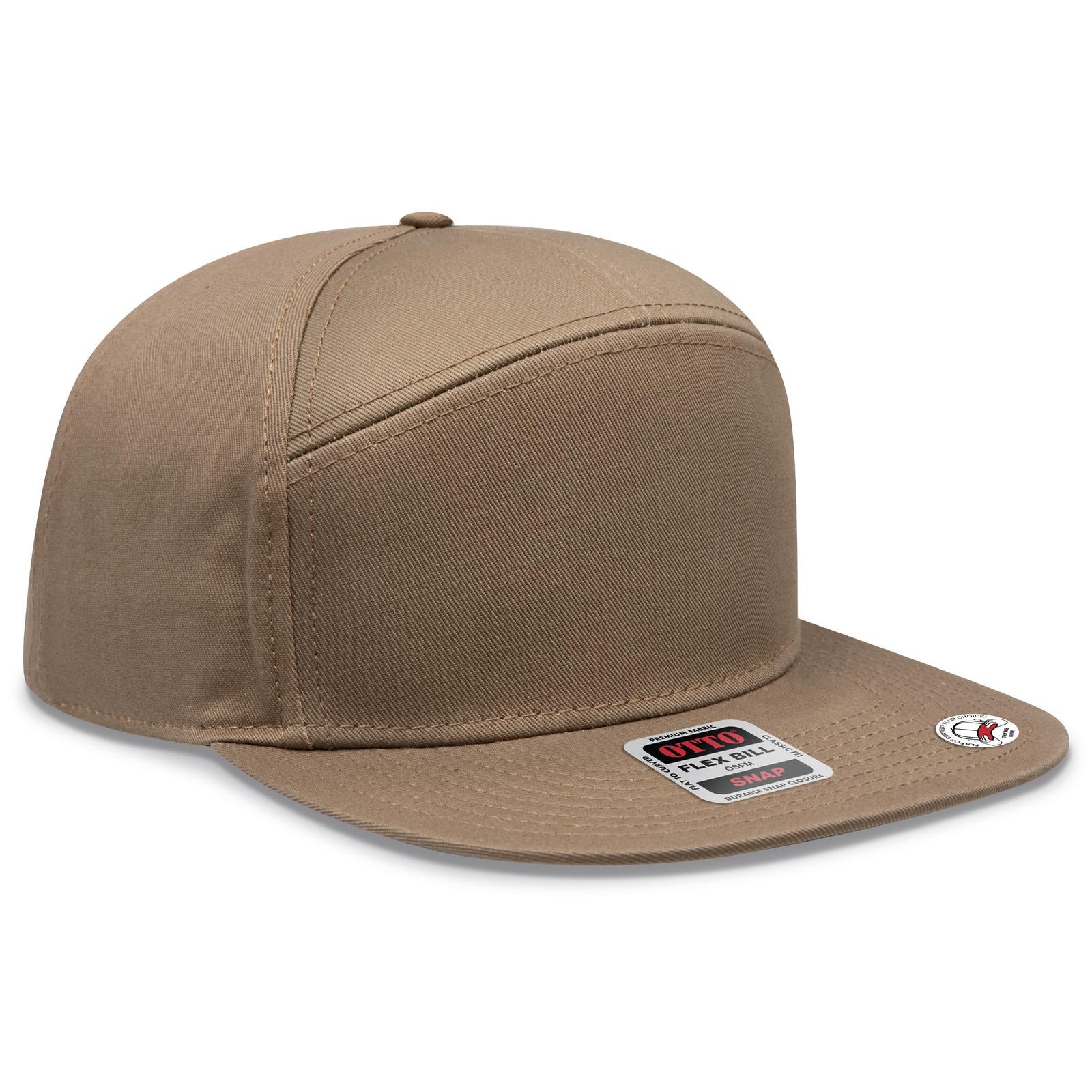 Custom Embroidered or DTF Printed - OTTO CAP® OTTO SNAP 7 Panel Pro Style Snapback Hat