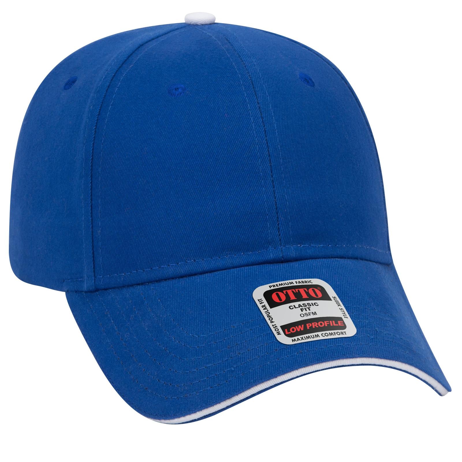 Custom Embroidered or DTF Printed - OTTO CAP® 6 Panel Low Profile Baseball Cap