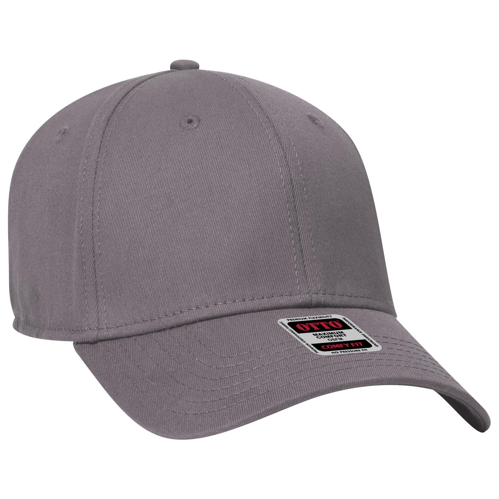 Custom Embroidered or DTF Printed - OTTO CAP® OTTO COMFY FIT® 6 Panel Low Profile Baseball Cap