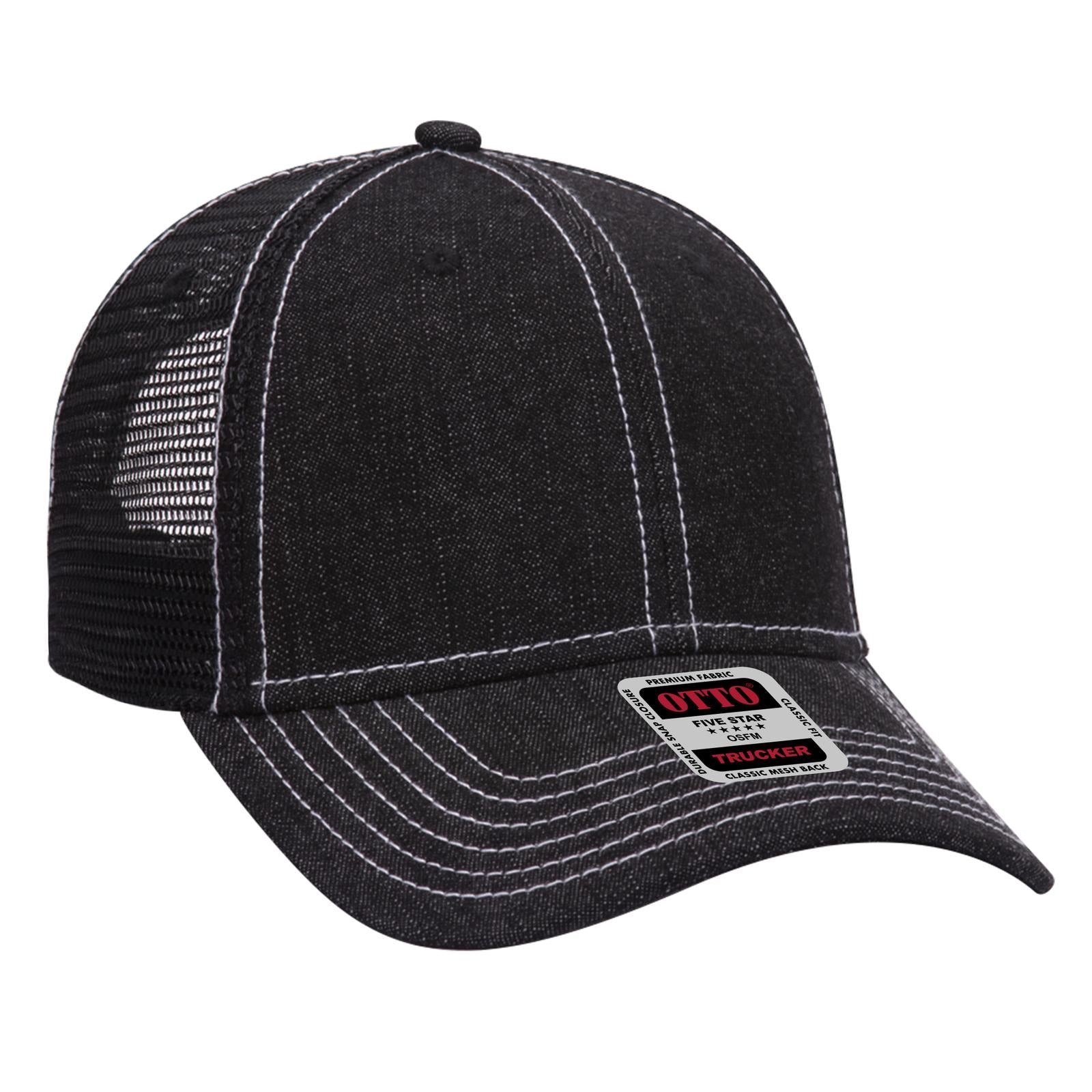 Custom Embroidered or DTF Printed - OTTO CAP® 6 Panel Low Profile Mesh Back Trucker Hat