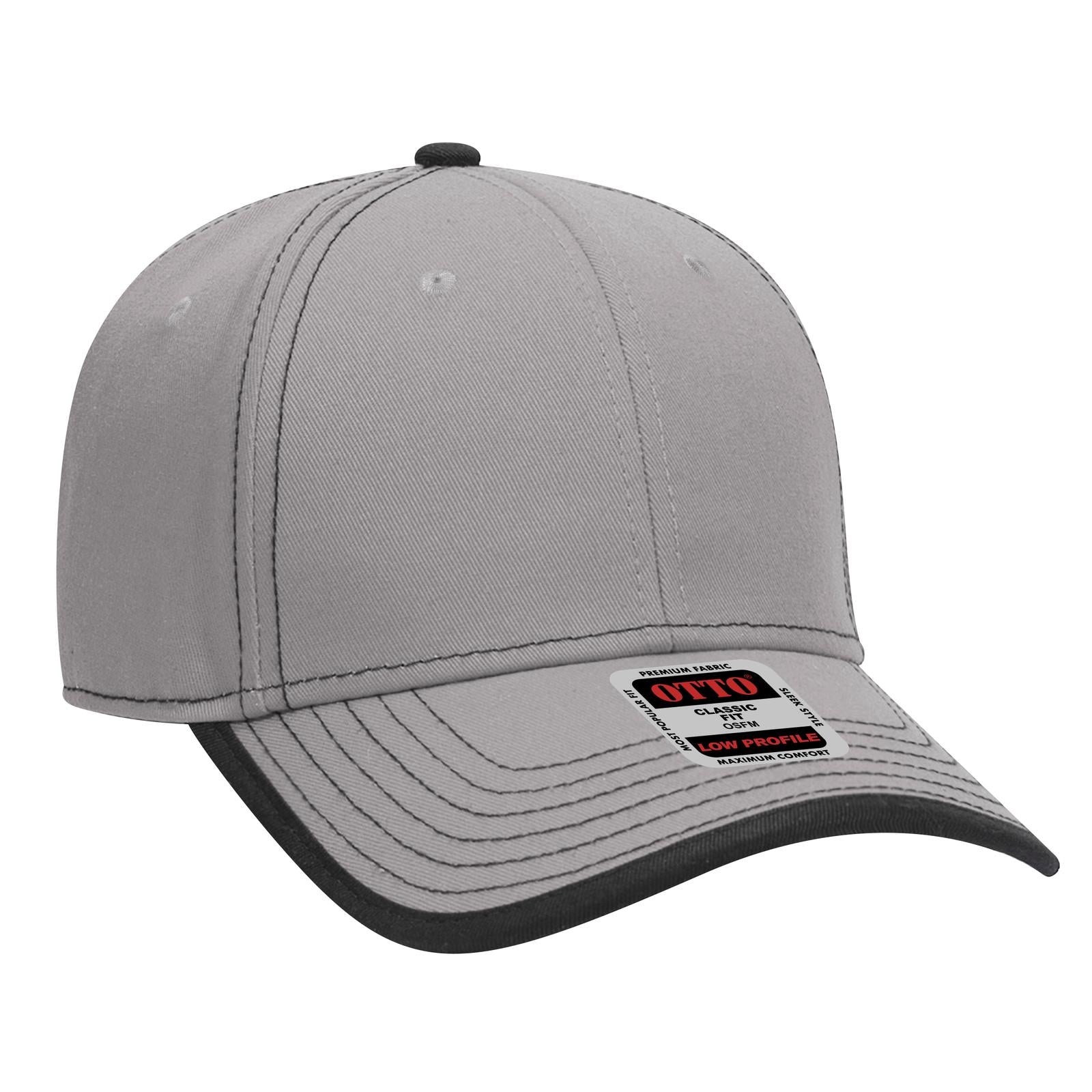 Custom Embroidered or DTF Printed - OTTO CAP® 6 Panel Low Profile Baseball Cap