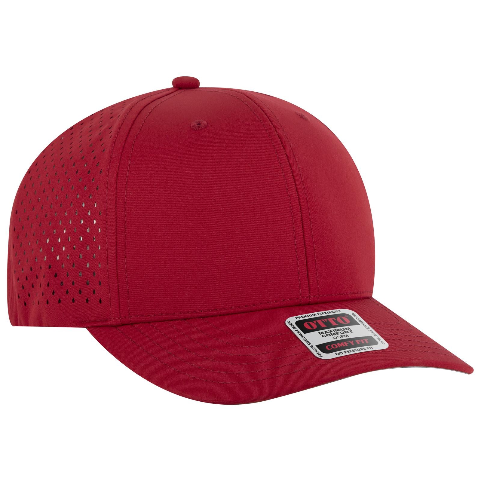 Custom Embroidered or DTF Printed - OTTO CAP® OTTO COMFY FIT® 6 Panel Mid Profile Baseball Cap