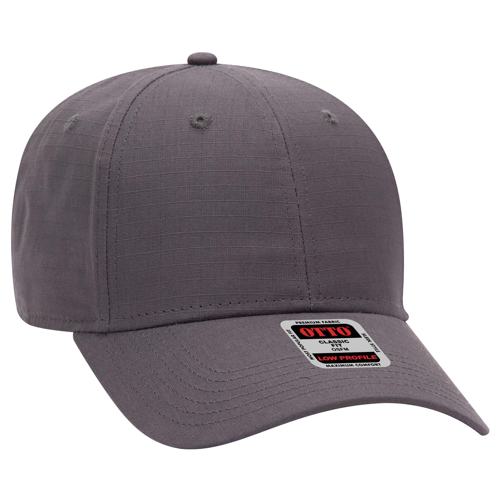 Custom Embroidered or DTF Printed - OTTO CAP® 6 Panel Low Profile Baseball Cap