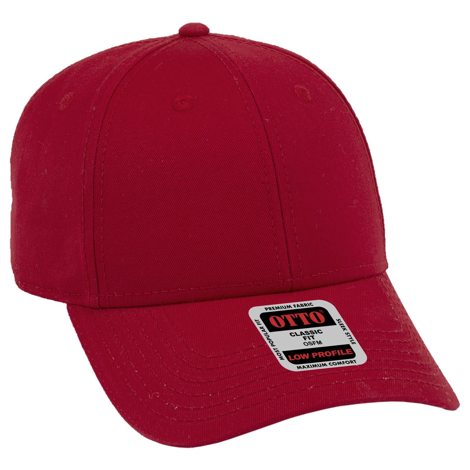 Custom Embroidered or DTF Printed - OTTO CAP® 6 Panel Low Profile Baseball Cap