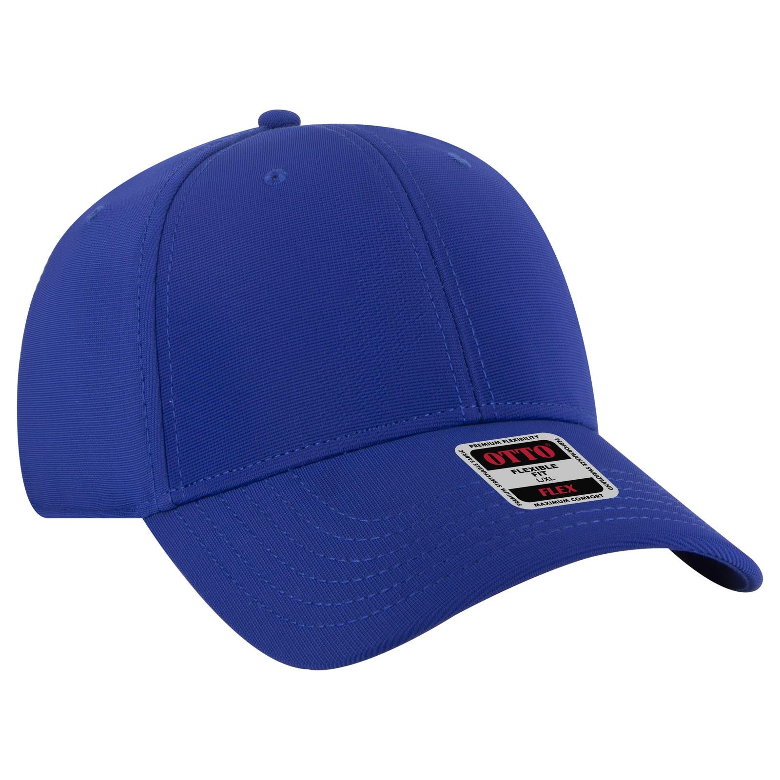 Custom Embroidered or DTF Printed - OTTO CAP® OTTO FLEX® Fitted 6 Panel Low Profile Baseball Cap