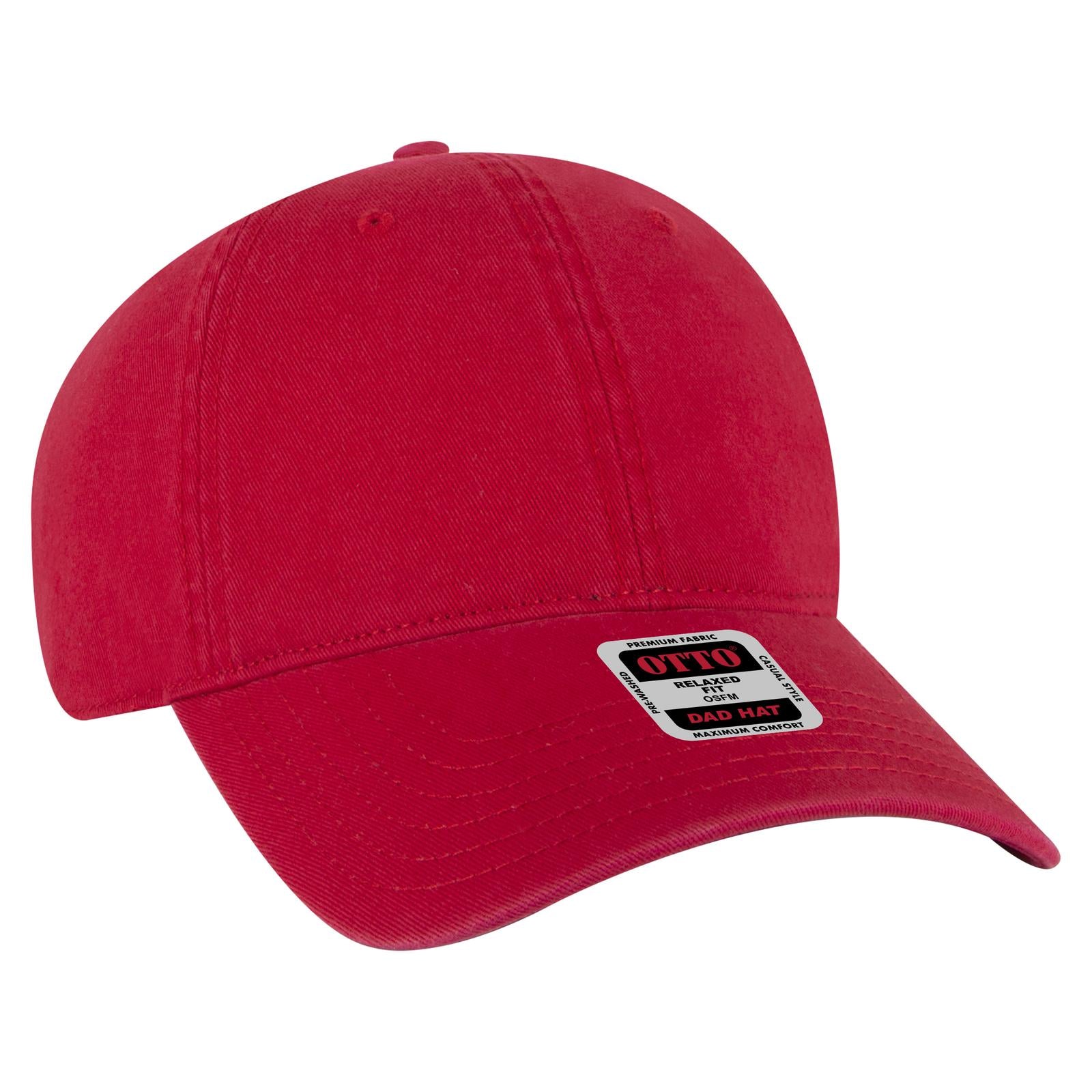 Custom Embroidered or DTF Printed - OTTO CAP® 6 Panel Low Profile Dad Hat