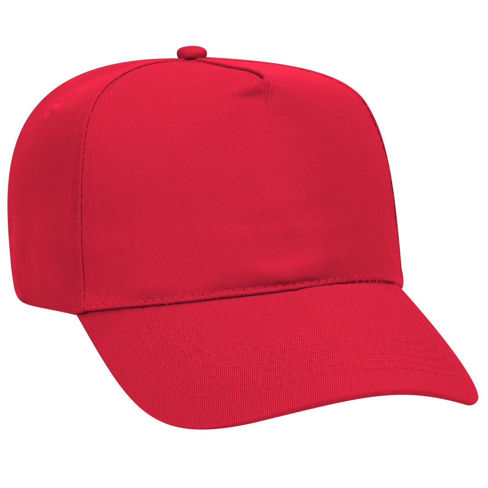 Custom Embroidered or DTF Printed - OTTO CAP® 5 Panel Mid Profile Baseball Cap