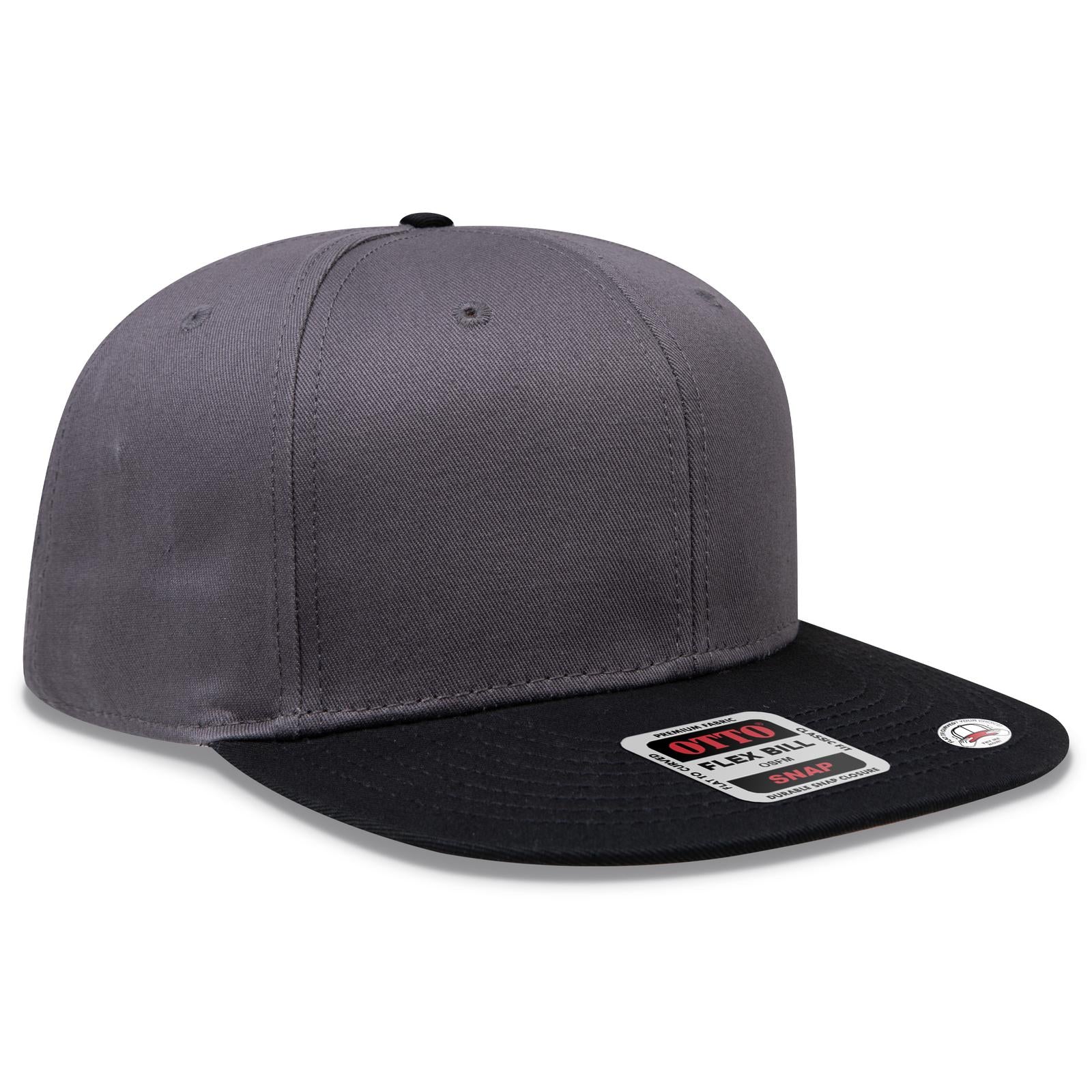 Custom Embroidered or DTF Printed - OTTO CAP® OTTO SNAP 6 Panel Pro Style Snapback Hat