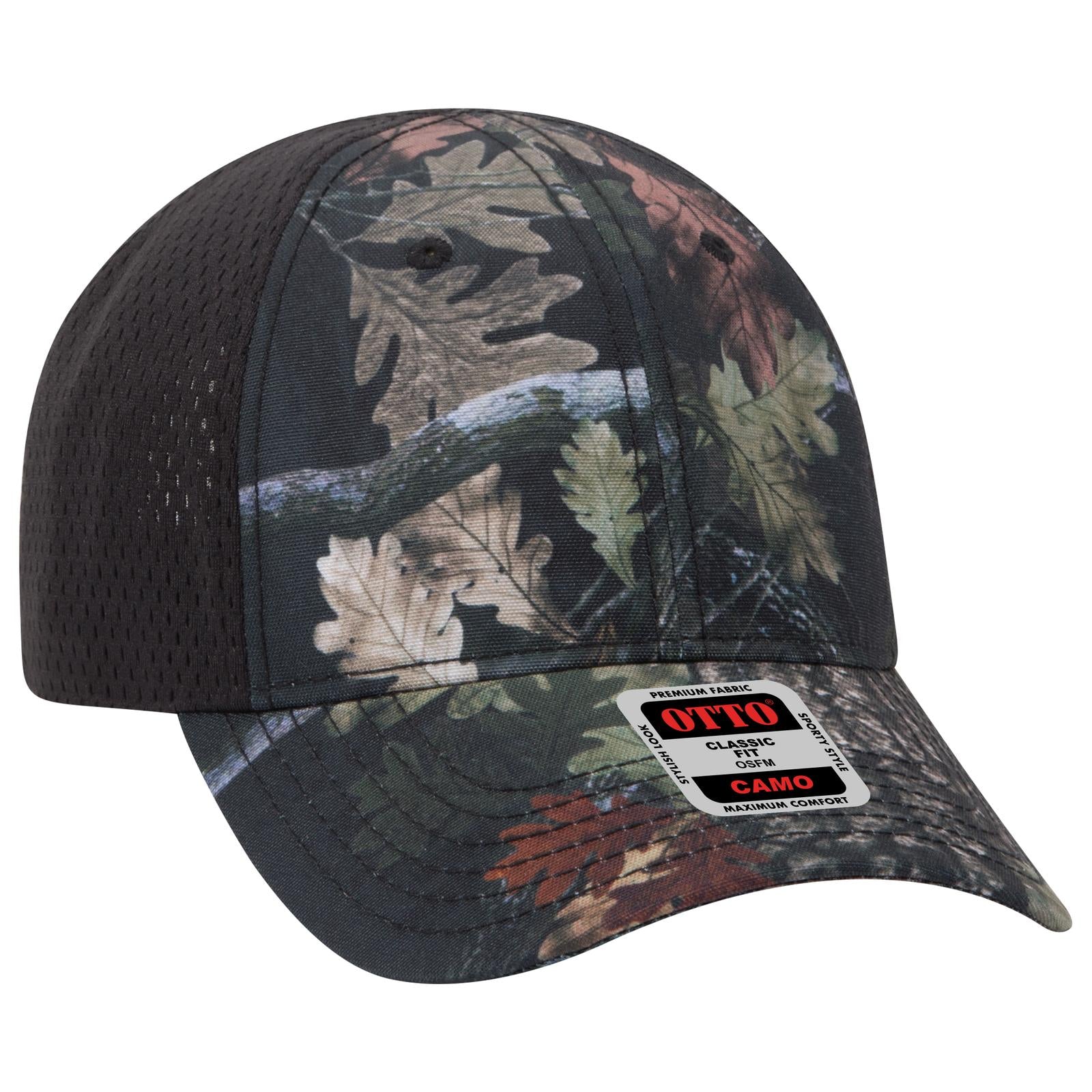 Custom Embroidered or DTF Printed - OTTO CAP® Camouflage 6 Panel Low Profile Baseball Cap