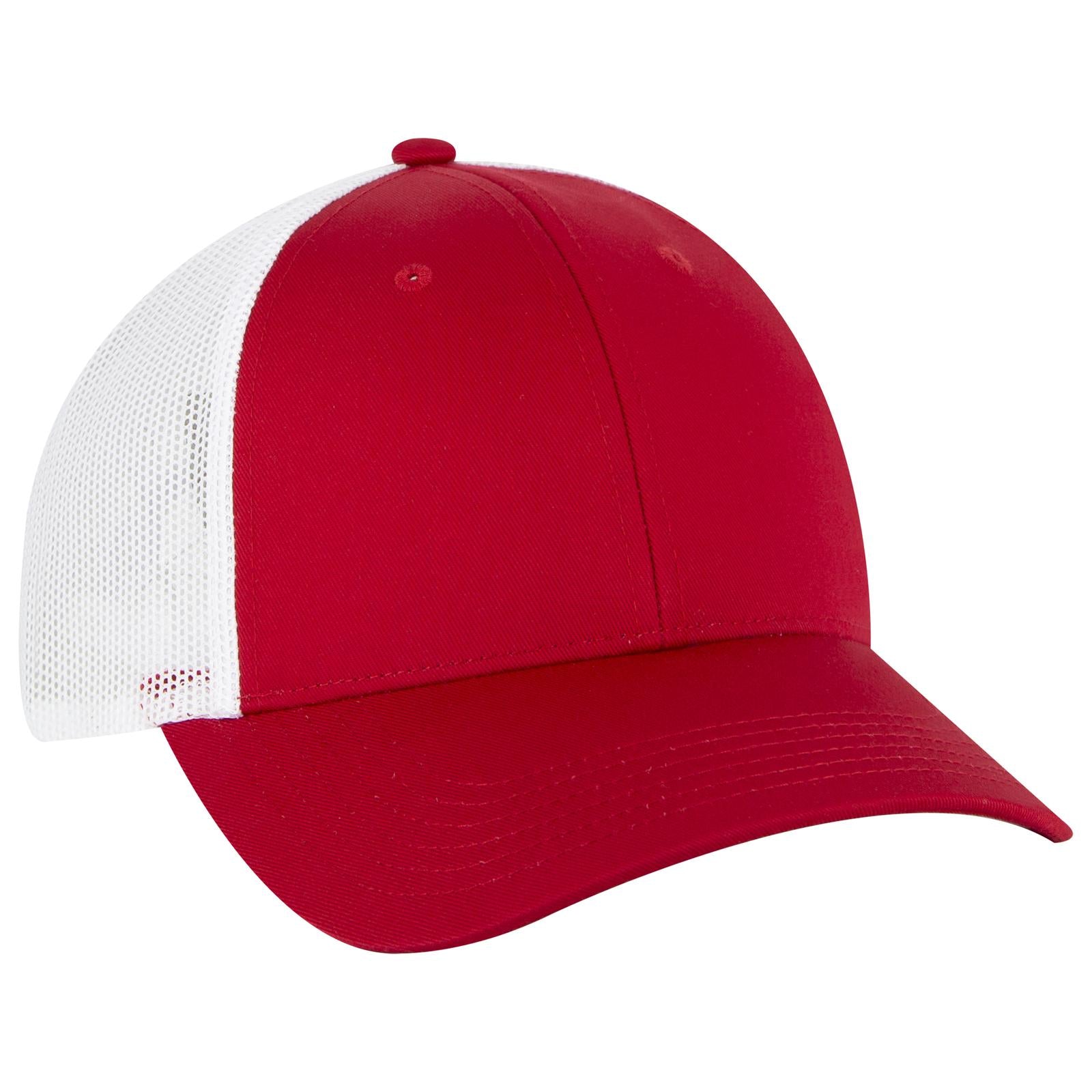 Custom Embroidered or DTF Printed - OTTO CAP® 6 Panel Low Profile Mesh Back Trucker Hat
