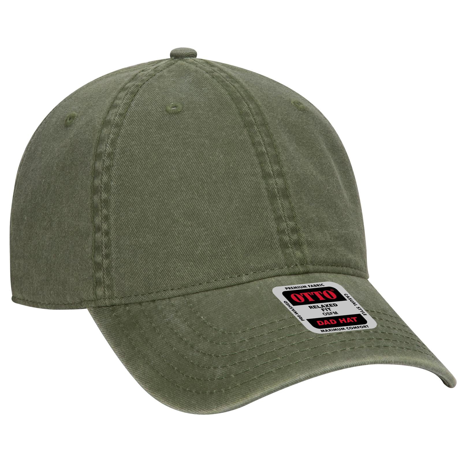 Custom Embroidered or DTF Printed - OTTO CAP 6 Panel Low Profile Dad Hat