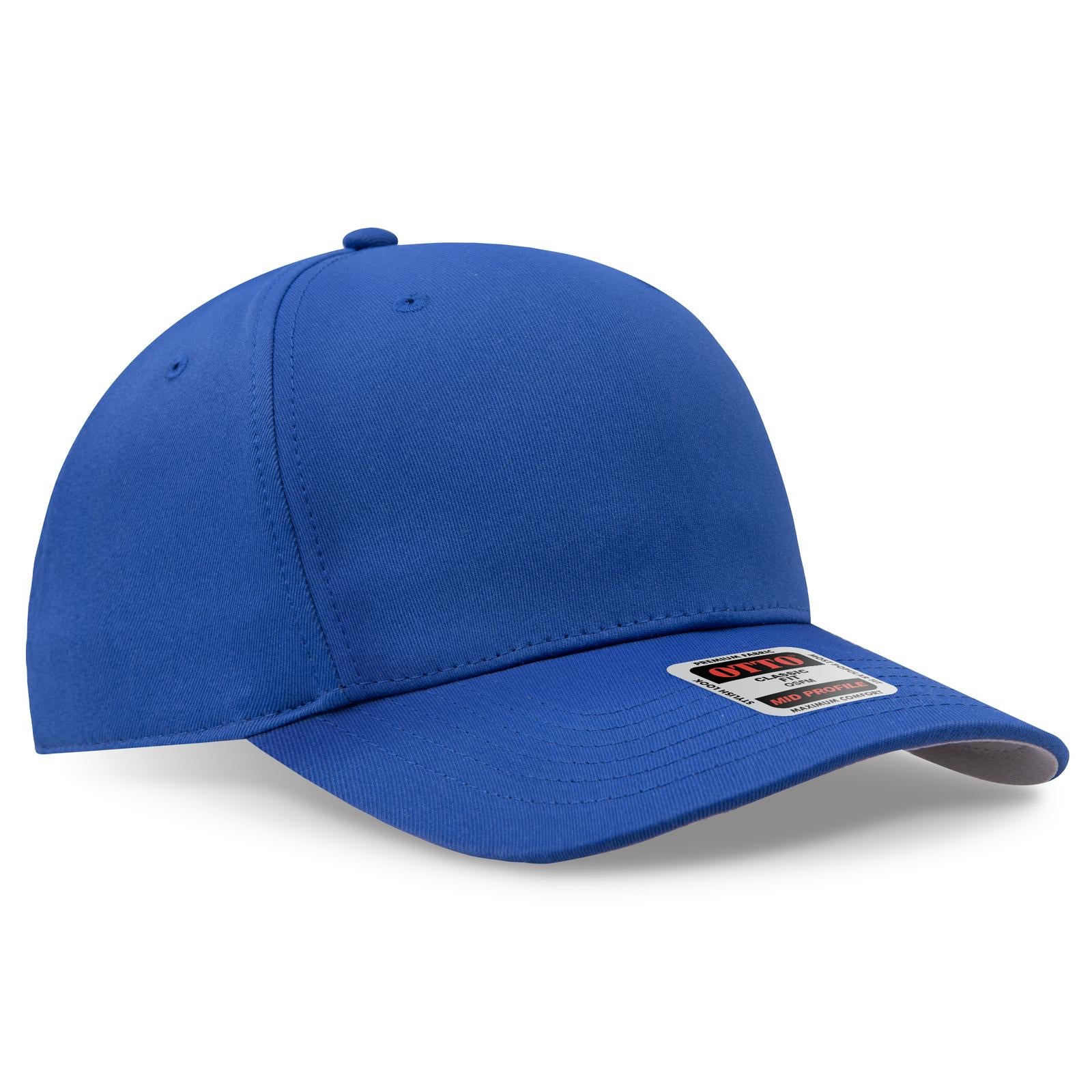 Custom Embroidered or DTF Printed - OTTO CAP® Seamless 6 Panel Mid Profile Baseball Cap