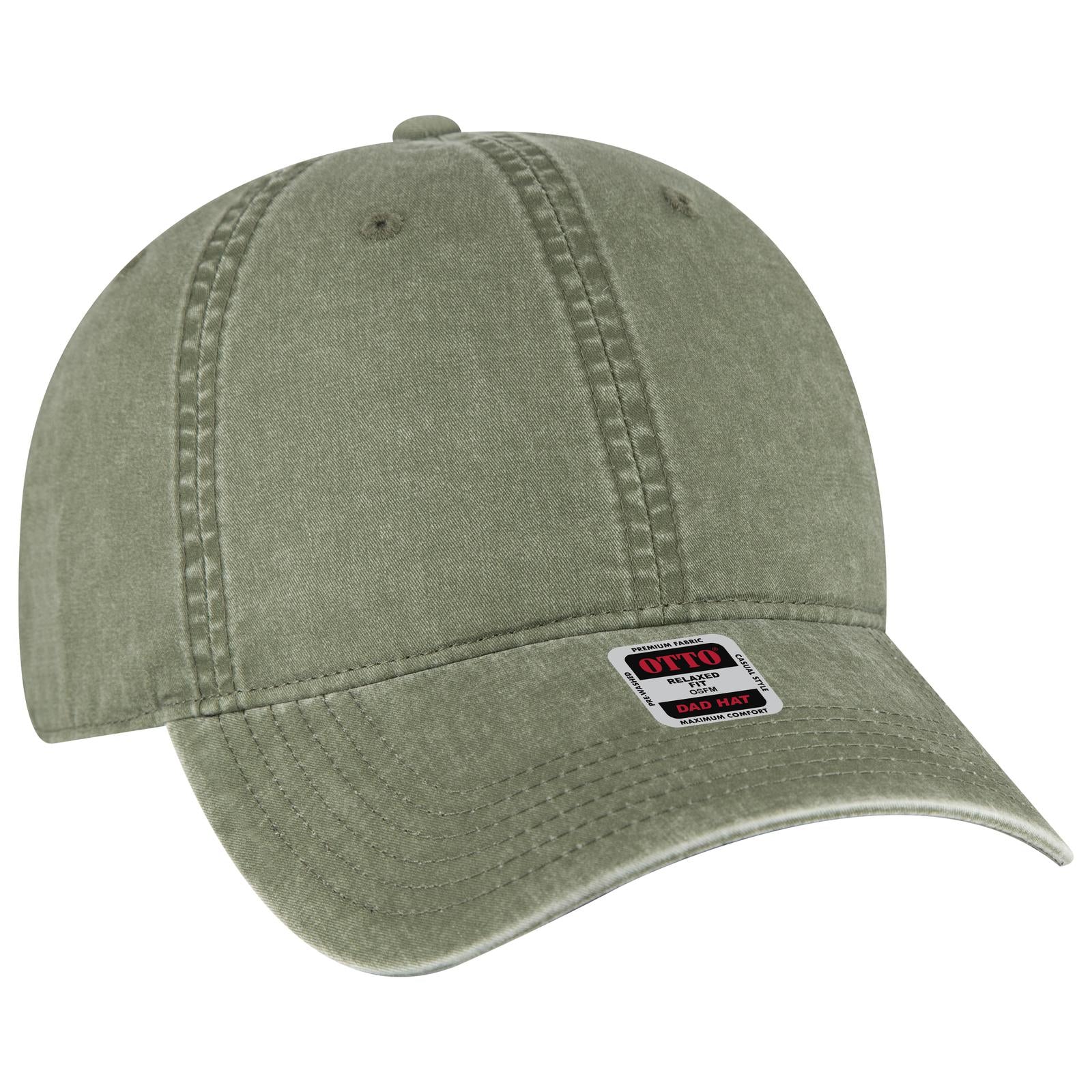 Custom Embroidered or DTF Printed - OTTO CAP® 6 Panel Low Profile Dad Hat