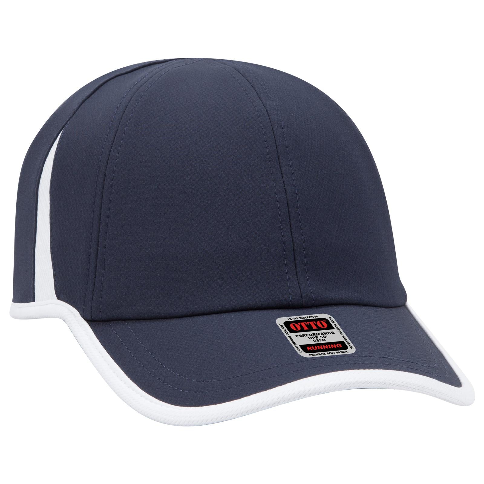 Custom Embroidered or DTF Printed - OTTO CAP® UPF 50+ 6 Panel Running Hat