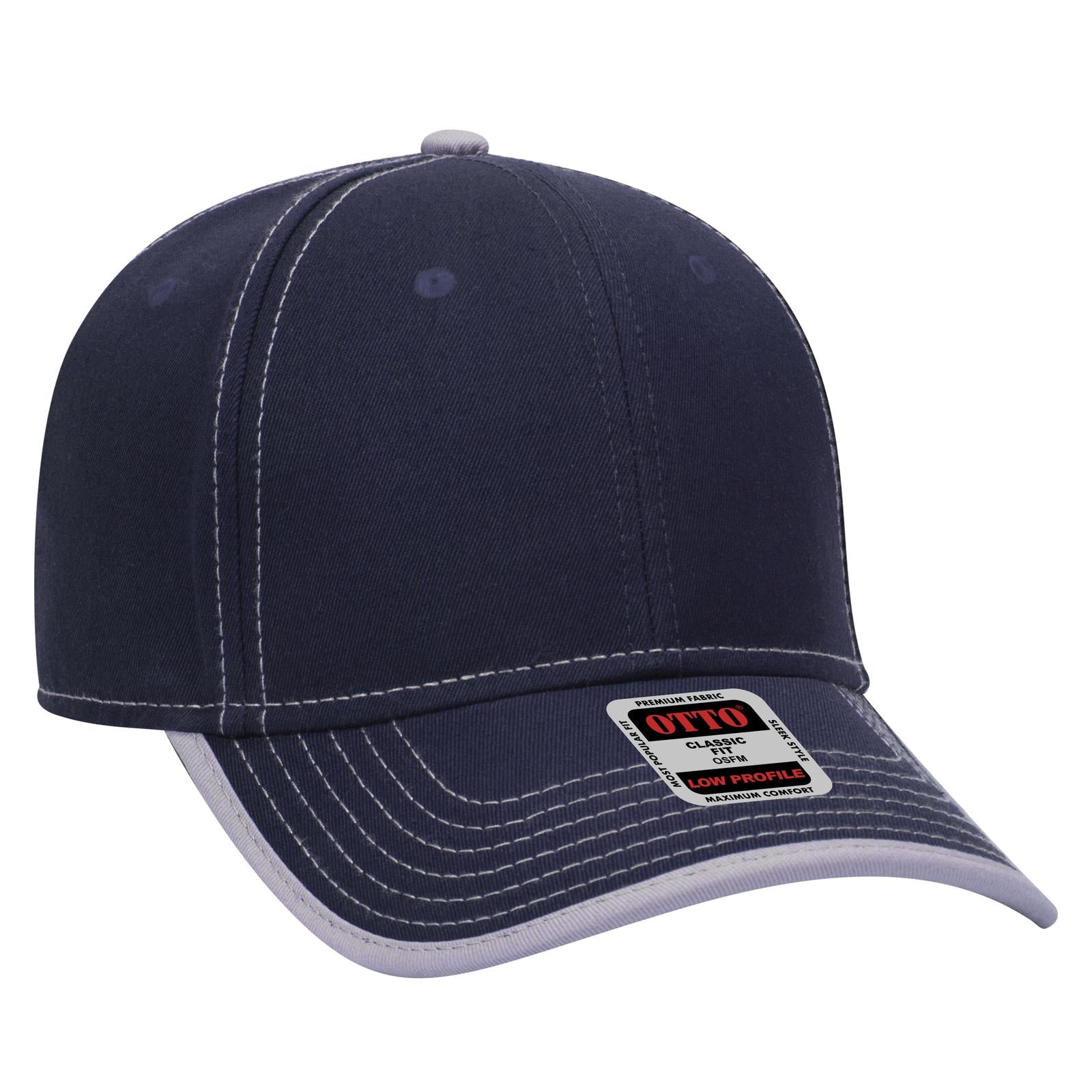 Custom Embroidered or DTF Printed - OTTO CAP® 6 Panel Low Profile Baseball Cap