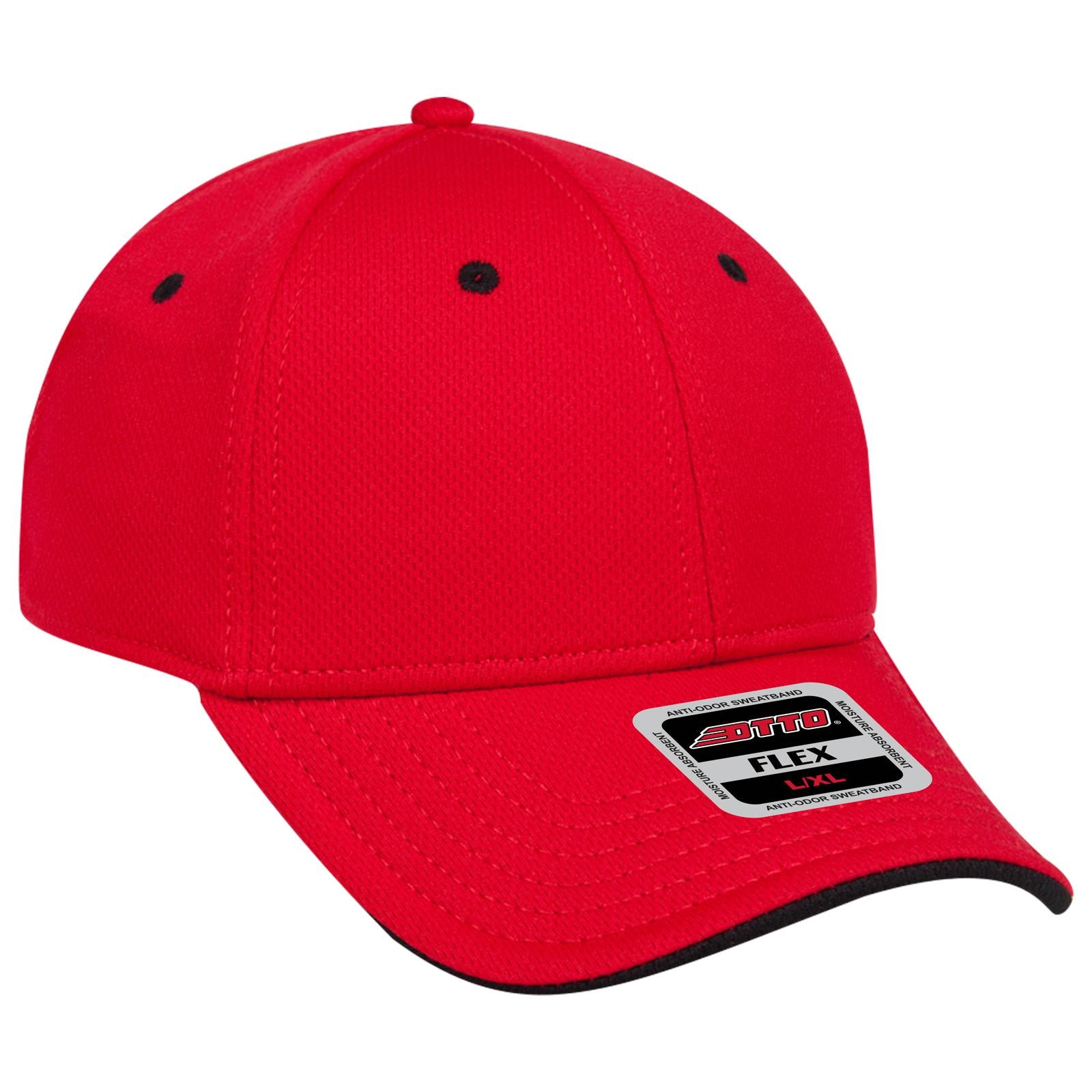Custom Embroidered or DTF Printed - OTTO CAP® OTTO FLEX® Fitted 6 Panel Low Profile Baseball Cap
