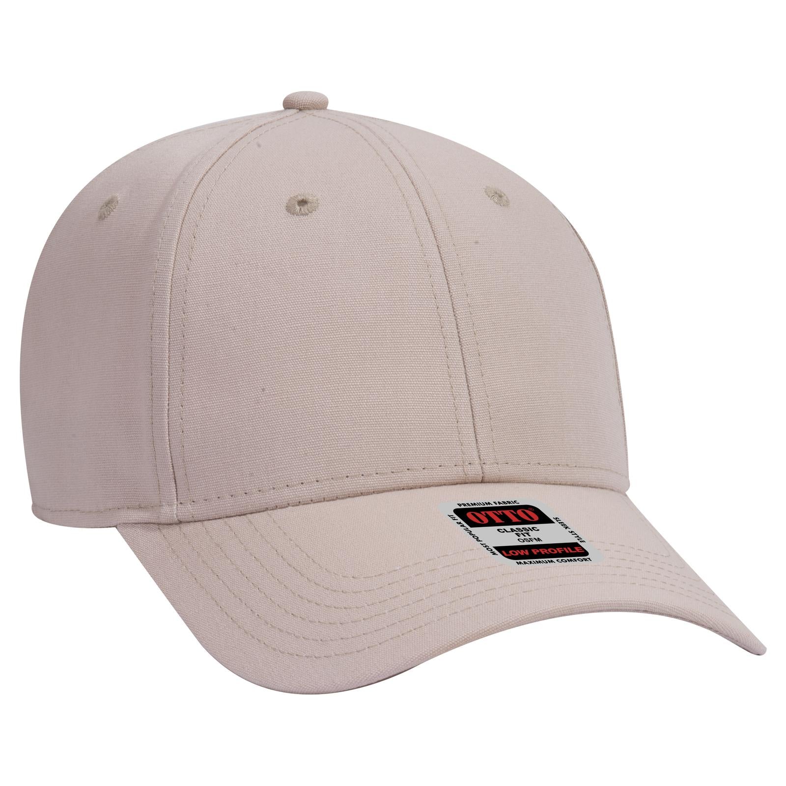 Custom Embroidered or DTF Printed - OTTO CAP® 6 Panel Low Profile Baseball Cap