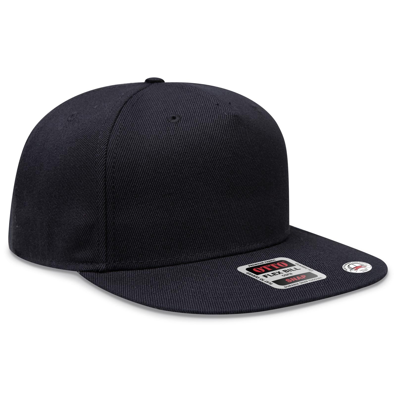 Custom Embroidered or DTF Printed - OTTO CAP® OTTO SNAP 5 Panel Pro Style Snapback Hat