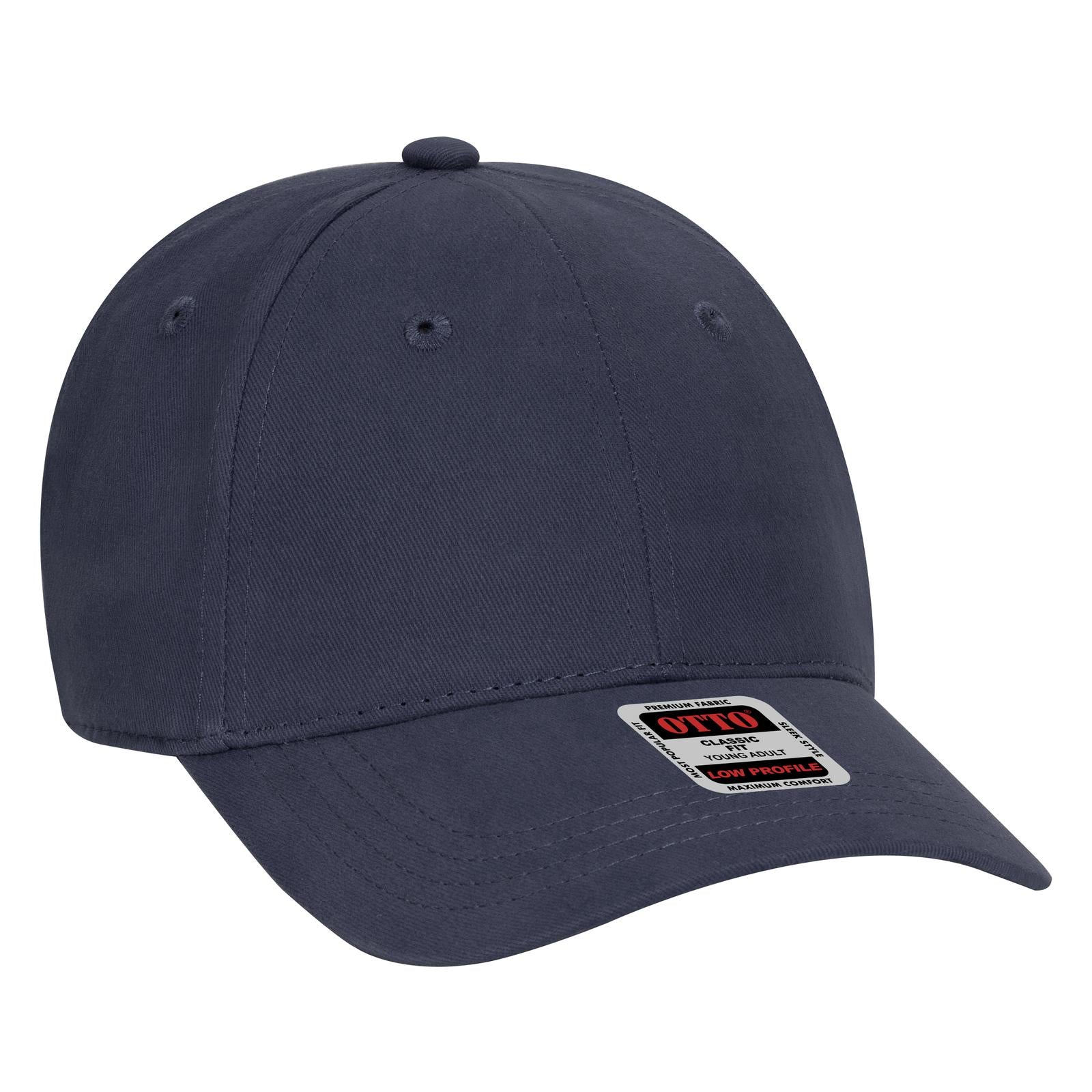 Custom Embroidered or DTF Printed - OTTO CAP® 6 Panel Low Profile Baseball Cap