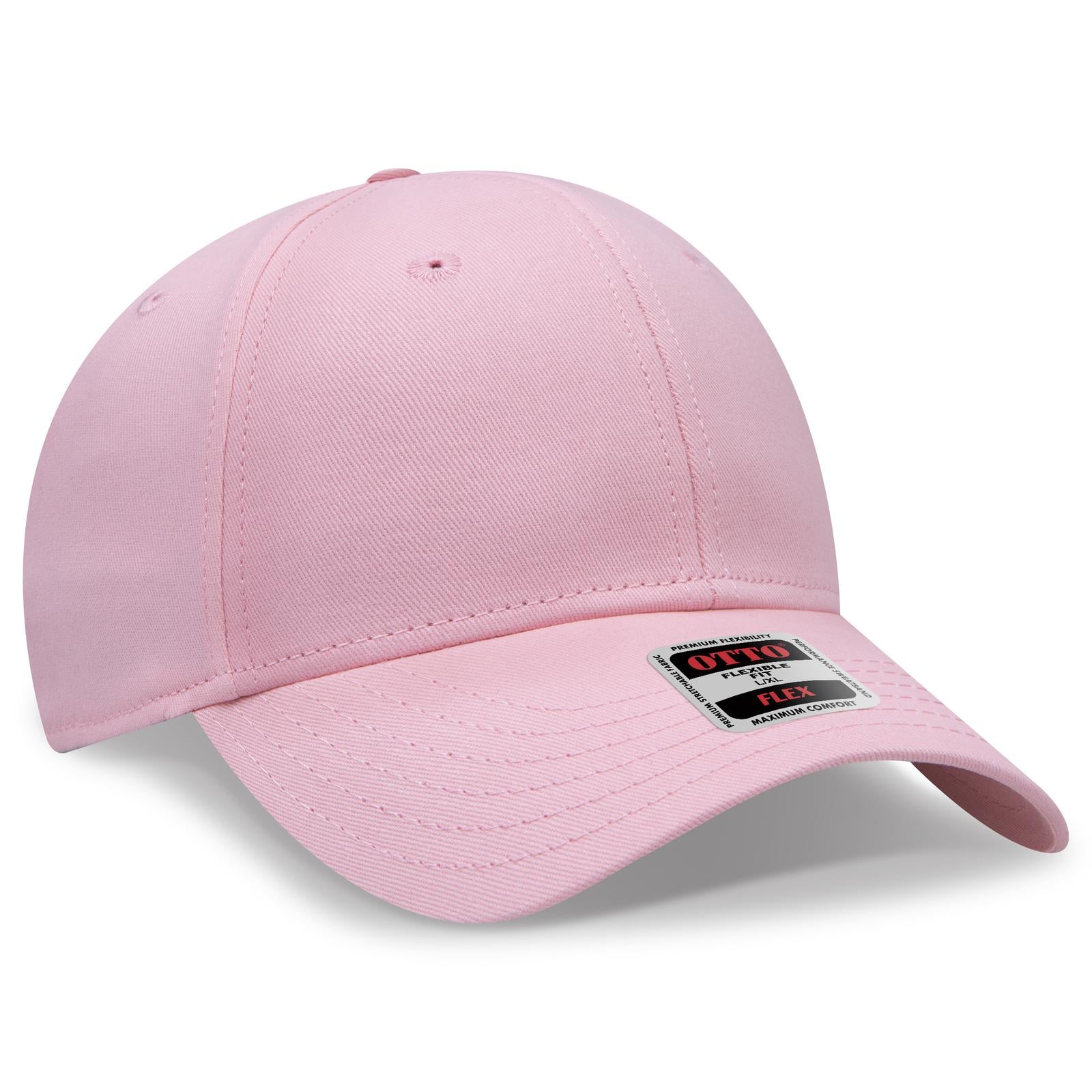 Custom Embroidered or DTF Printed - OTTO CAP® OTTO FLEX® Fitted 6 Panel Low Profile Baseball Cap