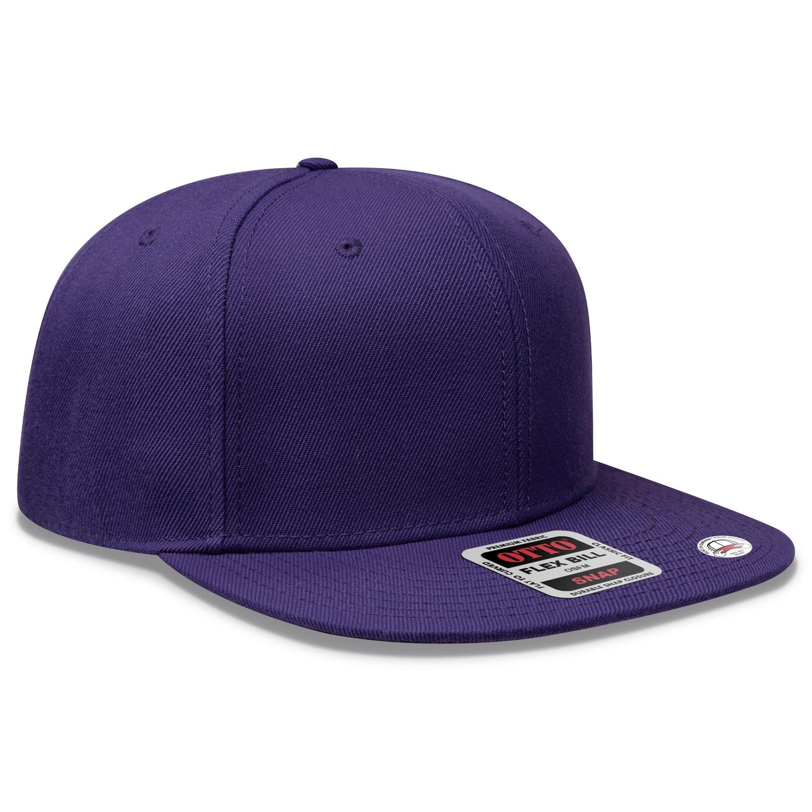 Custom Embroidered or DTF Printed - OTTO CAP® OTTO SNAP 6 Panel Pro Style Snapback Hat