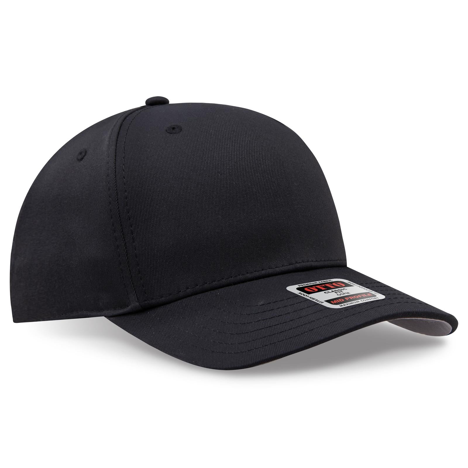 Custom Embroidered or DTF Printed - OTTO CAP® Seamless 6 Panel Mid Profile Baseball Cap