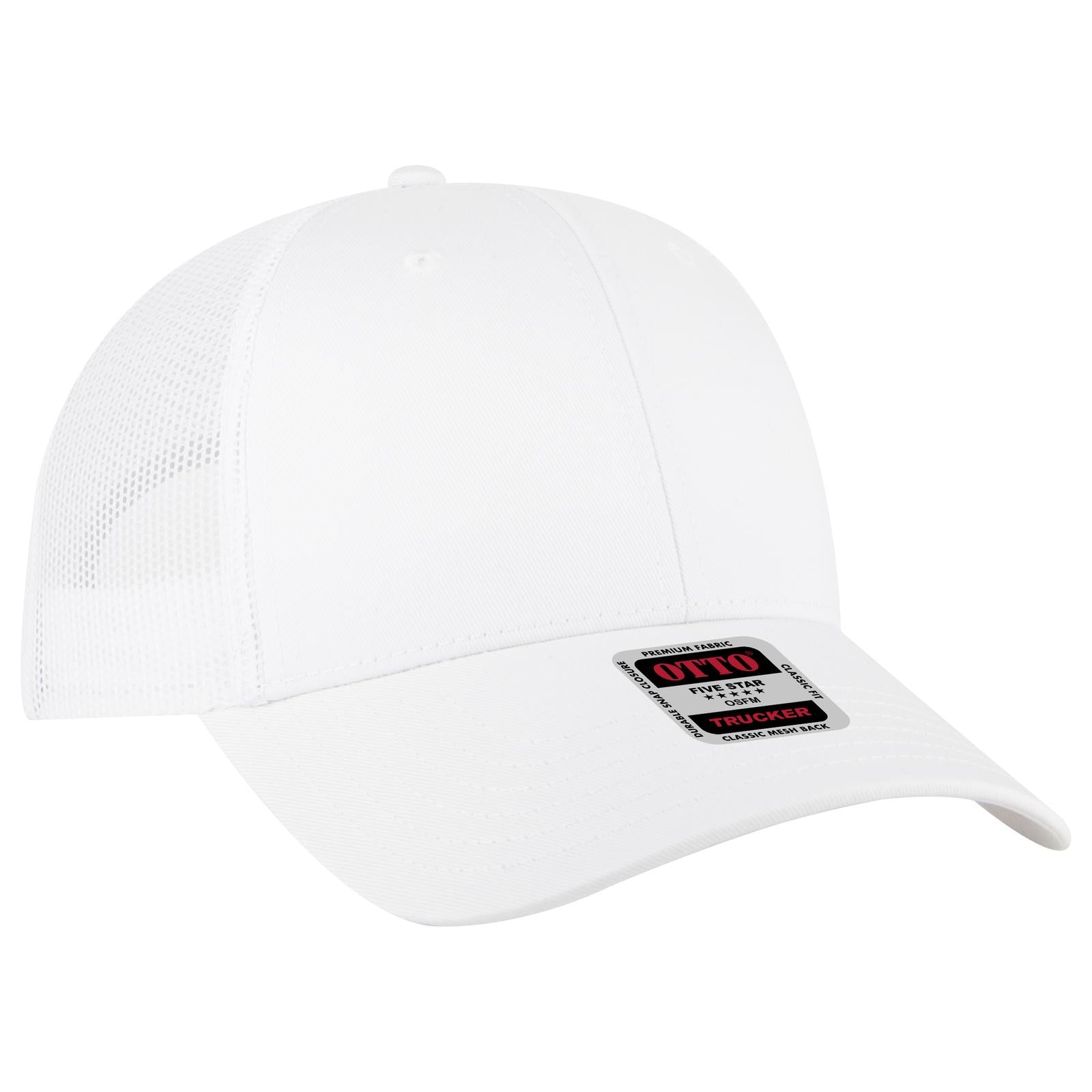 Custom Embroidered or DTF Printed - OTTO CAP® 6 Panel Low Profile Mesh Back Trucker Hat
