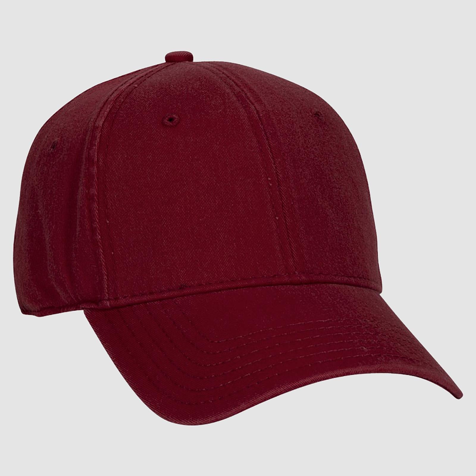 Custom Embroidered or DTF Printed - OTTO CAP® "OTTO A-FLEX" Fitted 6 Panel Low Profile Baseball Cap