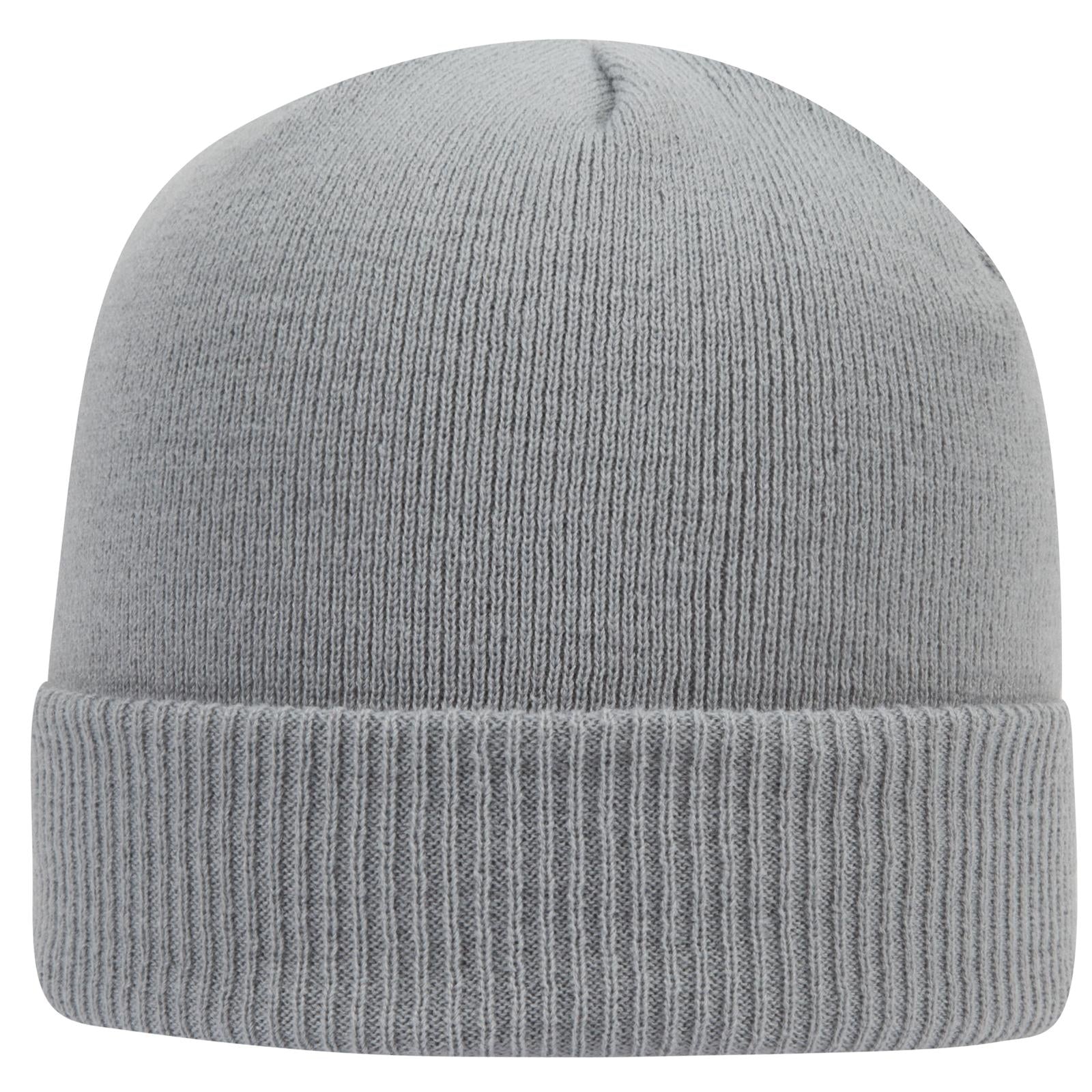 Custom Embroidered or DTF Printed - OTTO CAP® 12" Classic Knit Beanie w/ Rib Knit Cuff