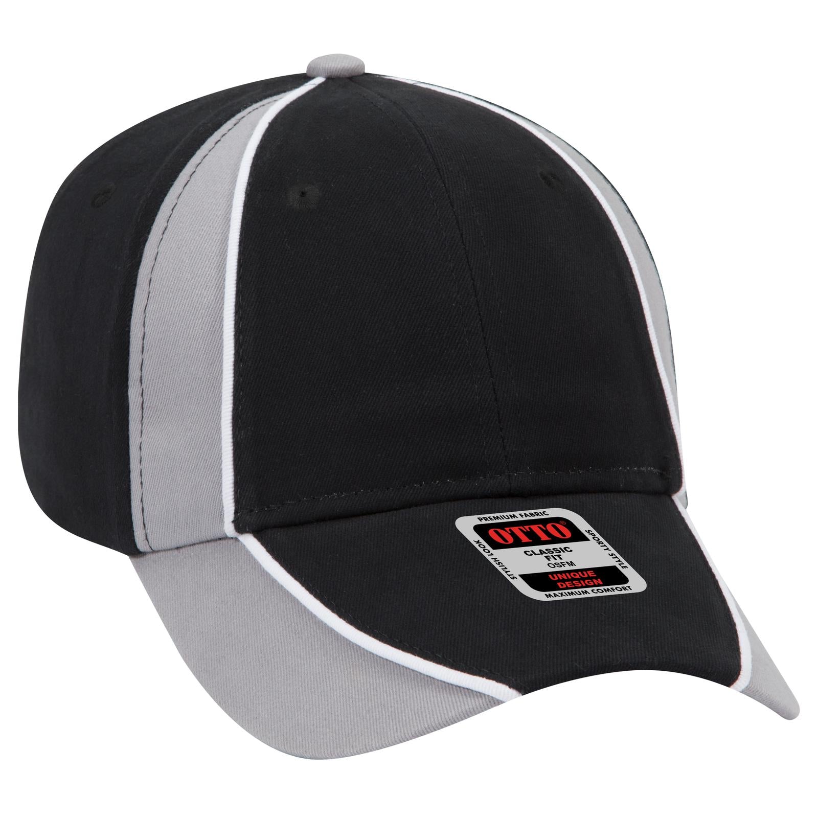 Custom Embroidered or DTF Printed - OTTO CAP® 6 Panel Low Profile Baseball Cap