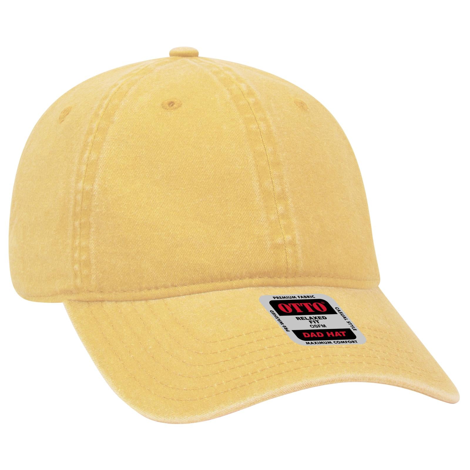 Custom Embroidered - OTTO CAP 6 Panel Low Profile Dad Hat
