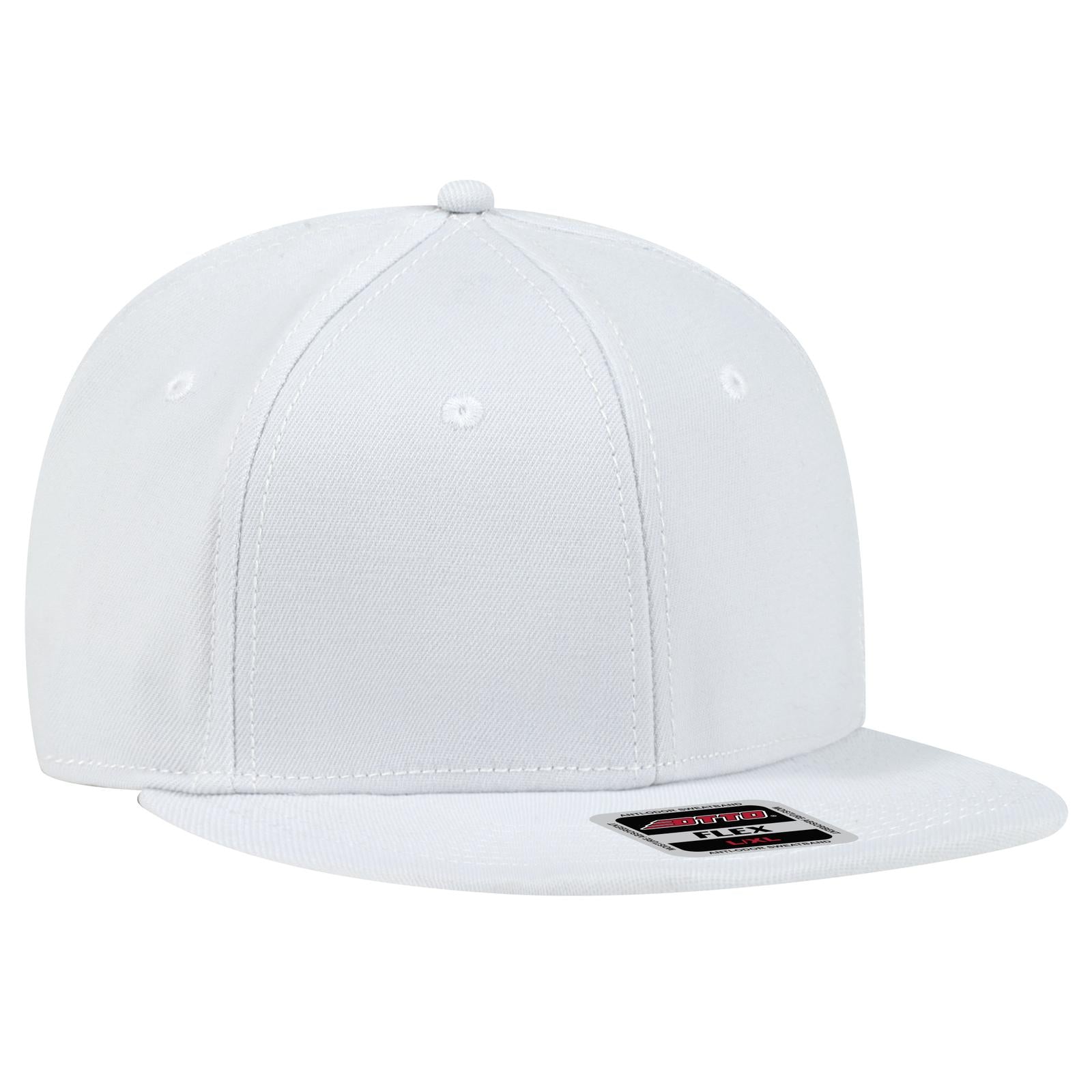 Custom Embroidered or DTF Printed - OTTO CAP® OTTO FLEX® Fitted 6 Panel Mid Profile Baseball Cap