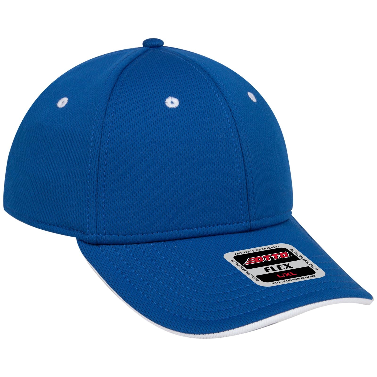 Custom Embroidered or DTF Printed - OTTO CAP® OTTO FLEX® Fitted 6 Panel Low Profile Baseball Cap
