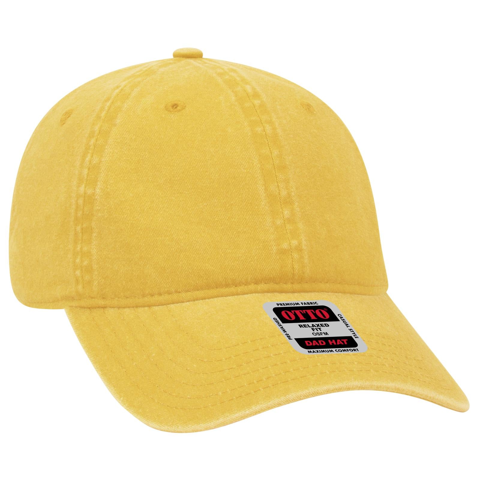 Custom Embroidered - OTTO CAP 6 Panel Low Profile Dad Hat