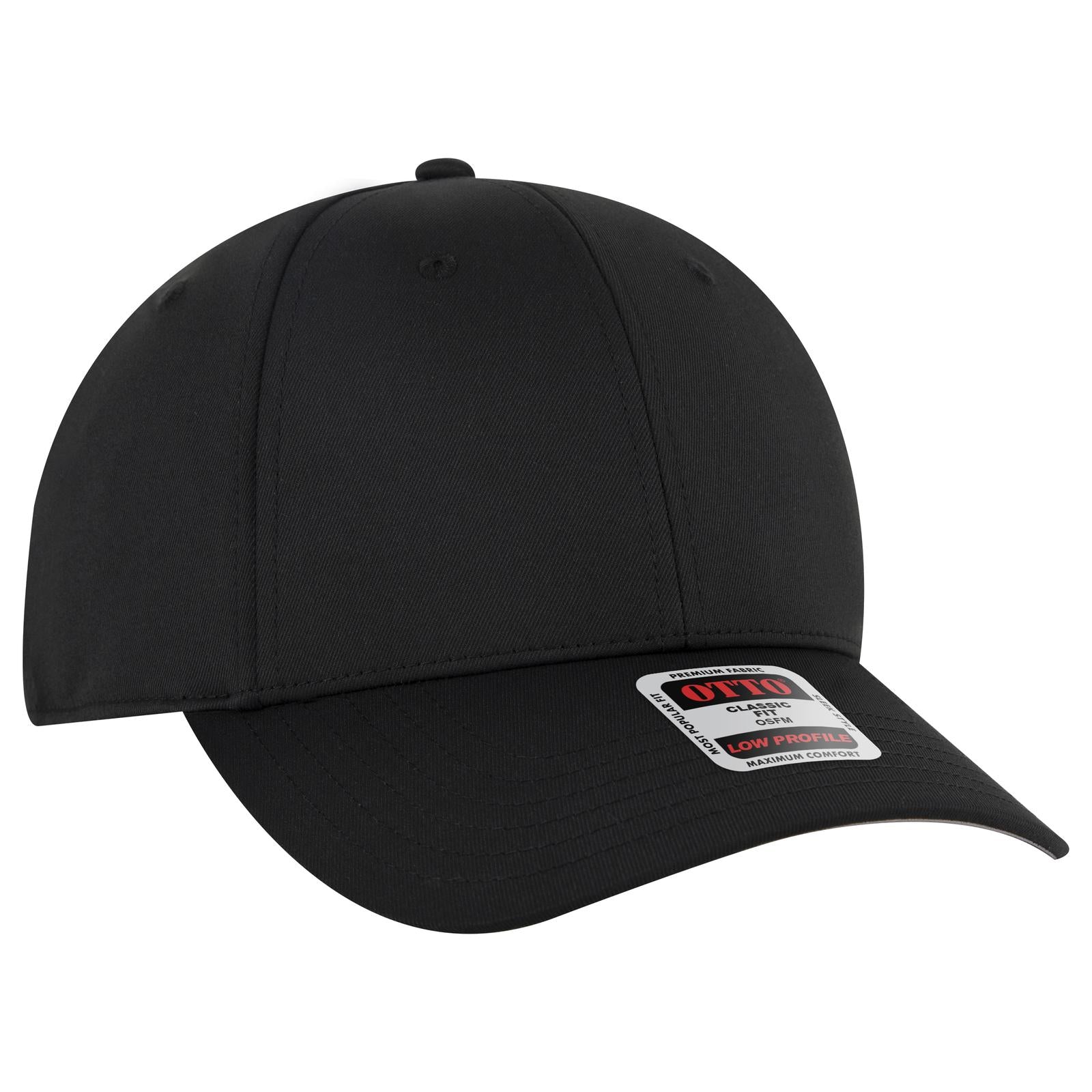 Custom Embroidered or DTF Printed - OTTO CAP® 6 Panel Low Profile Baseball Cap