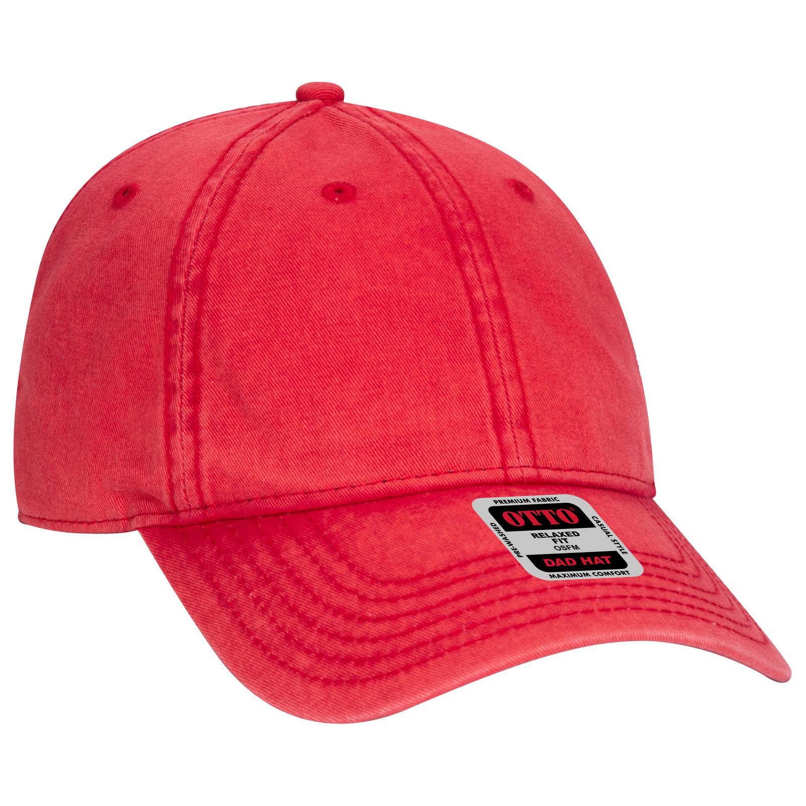 Custom Embroidered or DTF Printed - OTTO CAP® 6 Panel Low Profile Dad Hat
