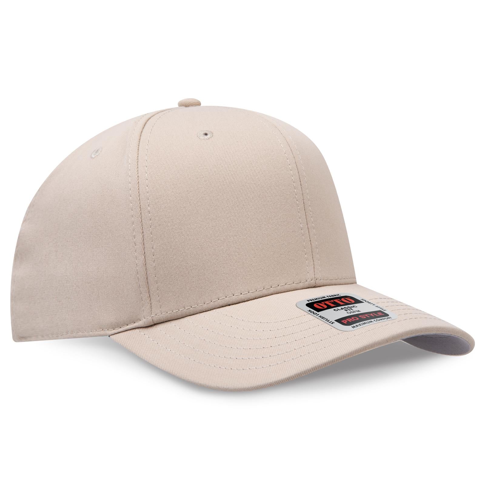 Custom Embroidered or DTF Printed - OTTO CAP® 6 Panel Pro Style Baseball Cap