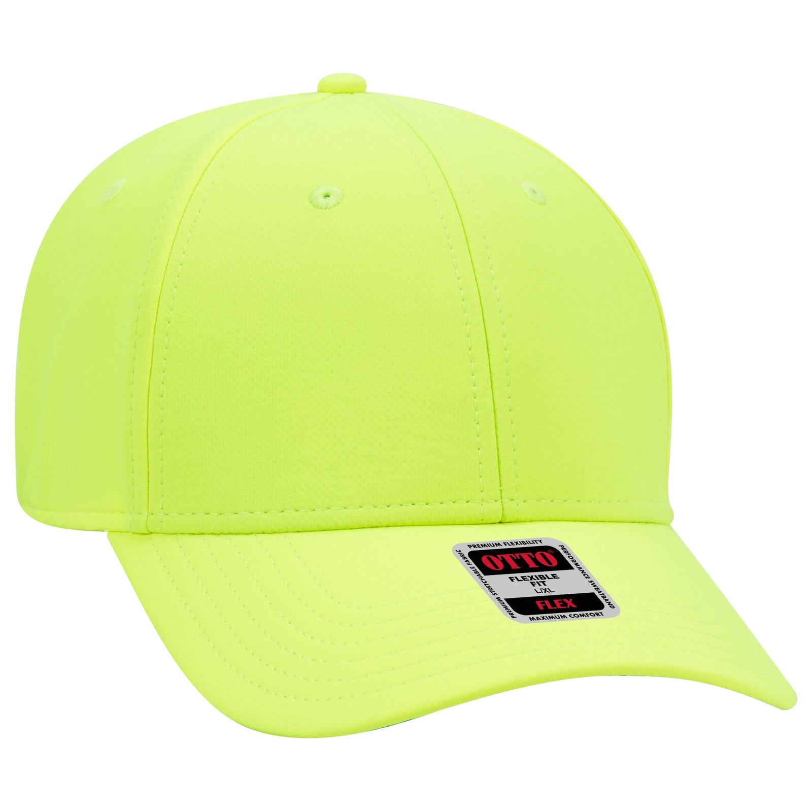 Custom Embroidered or DTF Printed - OTTO CAP® OTTO FLEX® Fitted UPF 50+ 6 Panel Low Profile Baseball Cap