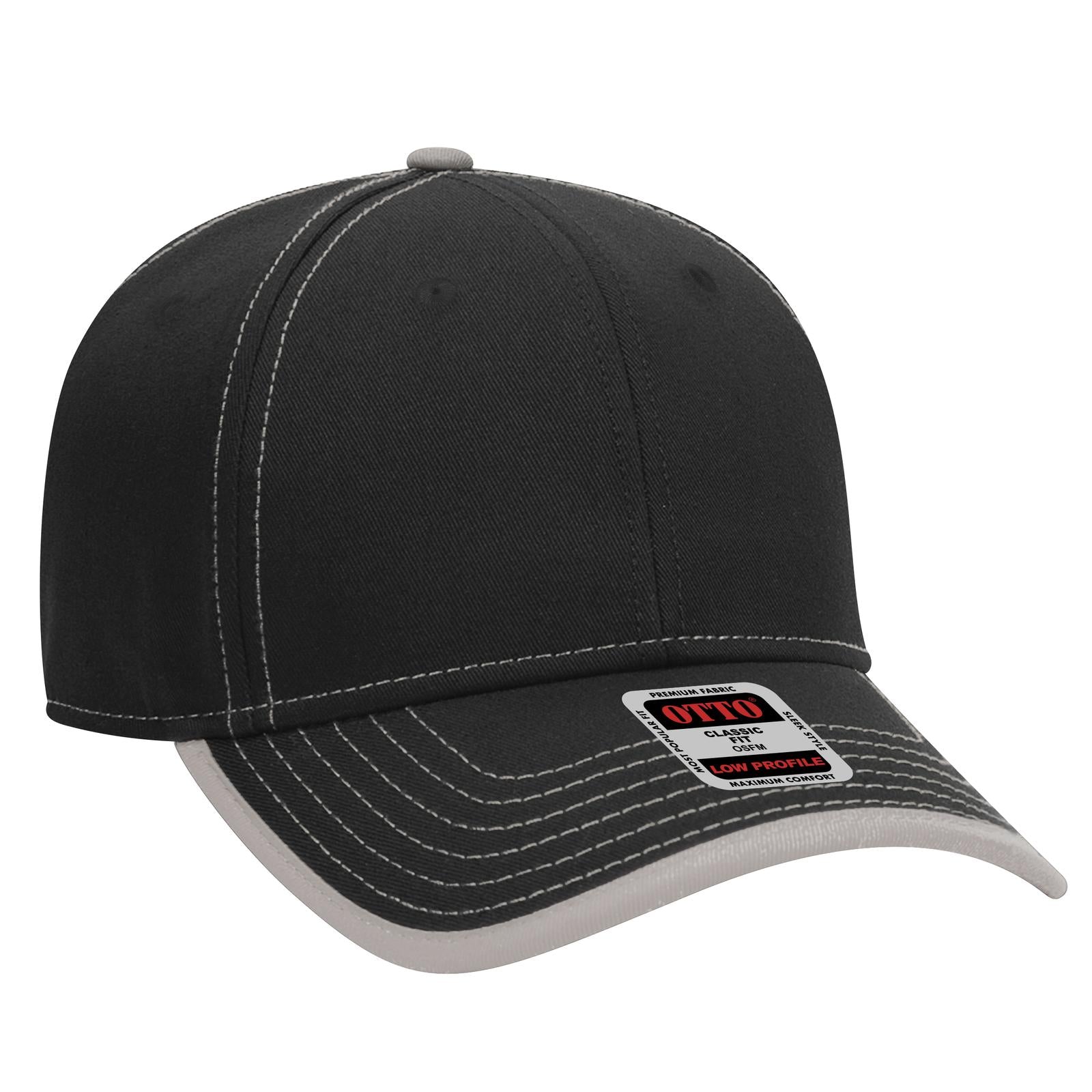 Custom Embroidered or DTF Printed - OTTO CAP® 6 Panel Low Profile Baseball Cap