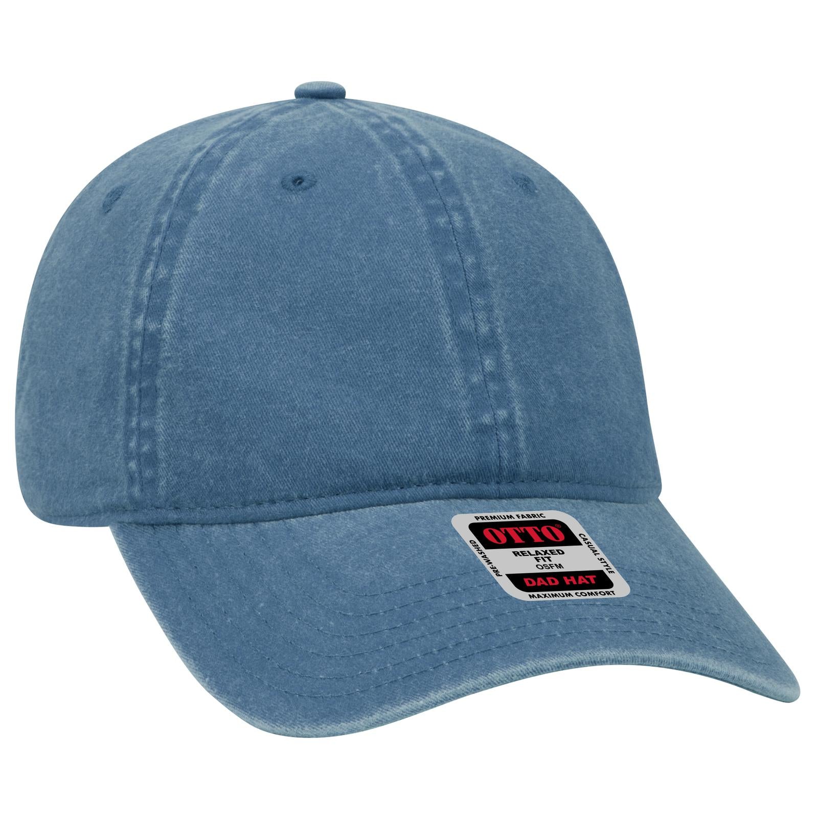 Custom Embroidered - OTTO CAP 6 Panel Low Profile Dad Hat