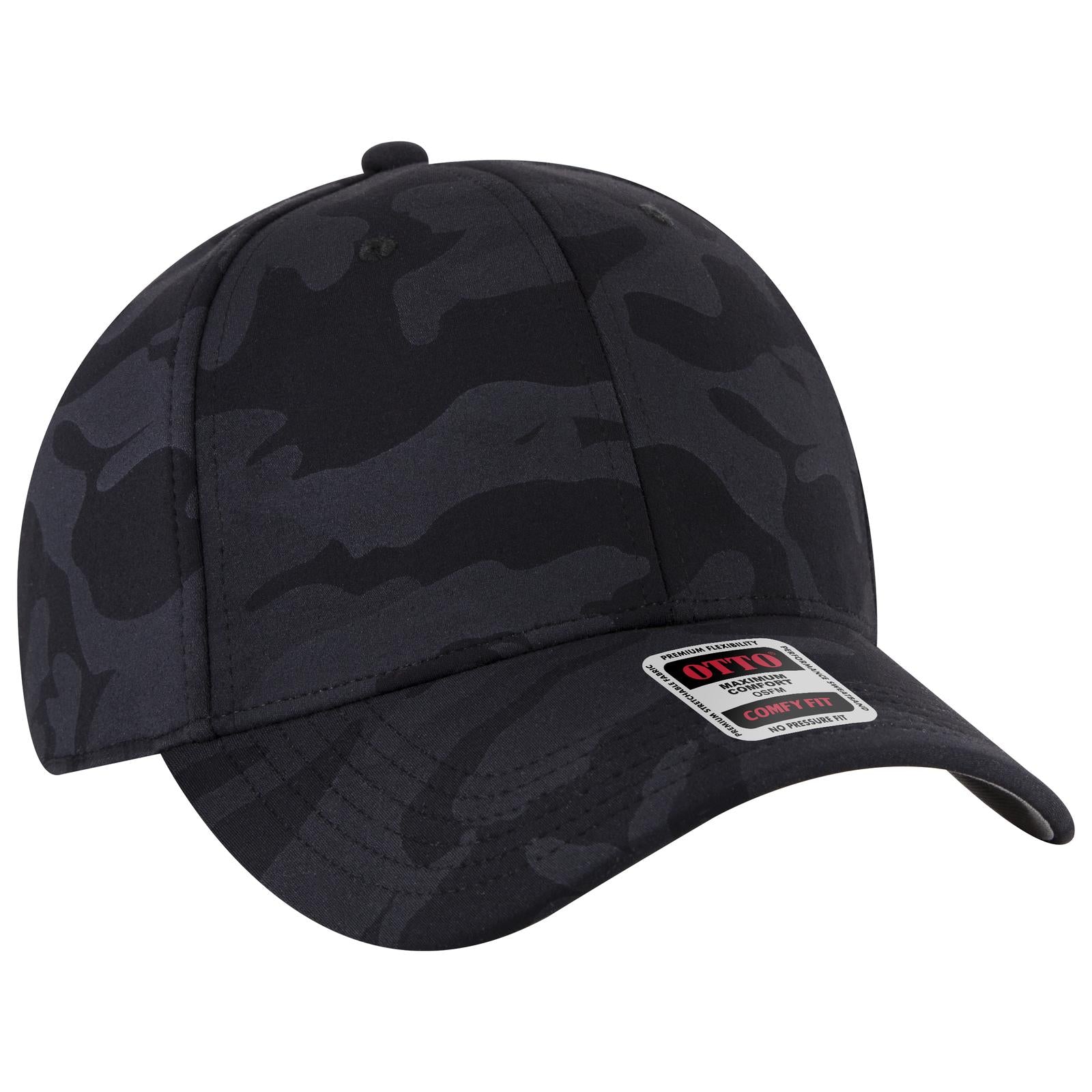 Custom Embroidered or DTF Printed - OTTO CAP® OTTO COMFY FIT® 6 Panel Low Profile Baseball Cap