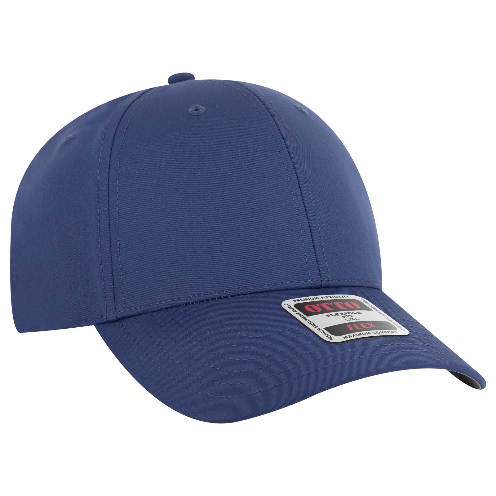 Custom Embroidered or DTF Printed - OTTO CAP® OTTO FLEX® Fitted 6 Panel Low Profile Baseball Cap