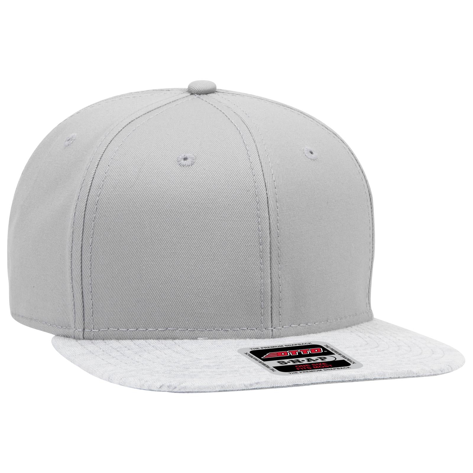 Custom Embroidered or DTF Printed - OTTO CAP® OTTO SNAP 6 Panel Mid Profile Snapback Hat