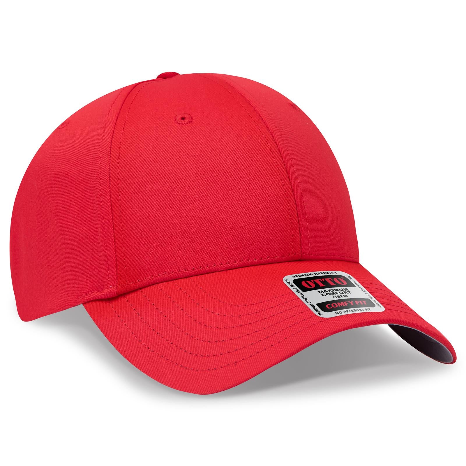 Custom Embroidered or DTF Printed - OTTO CAP® OTTO COMFY FIT® 6 Panel Low Profile Baseball Cap