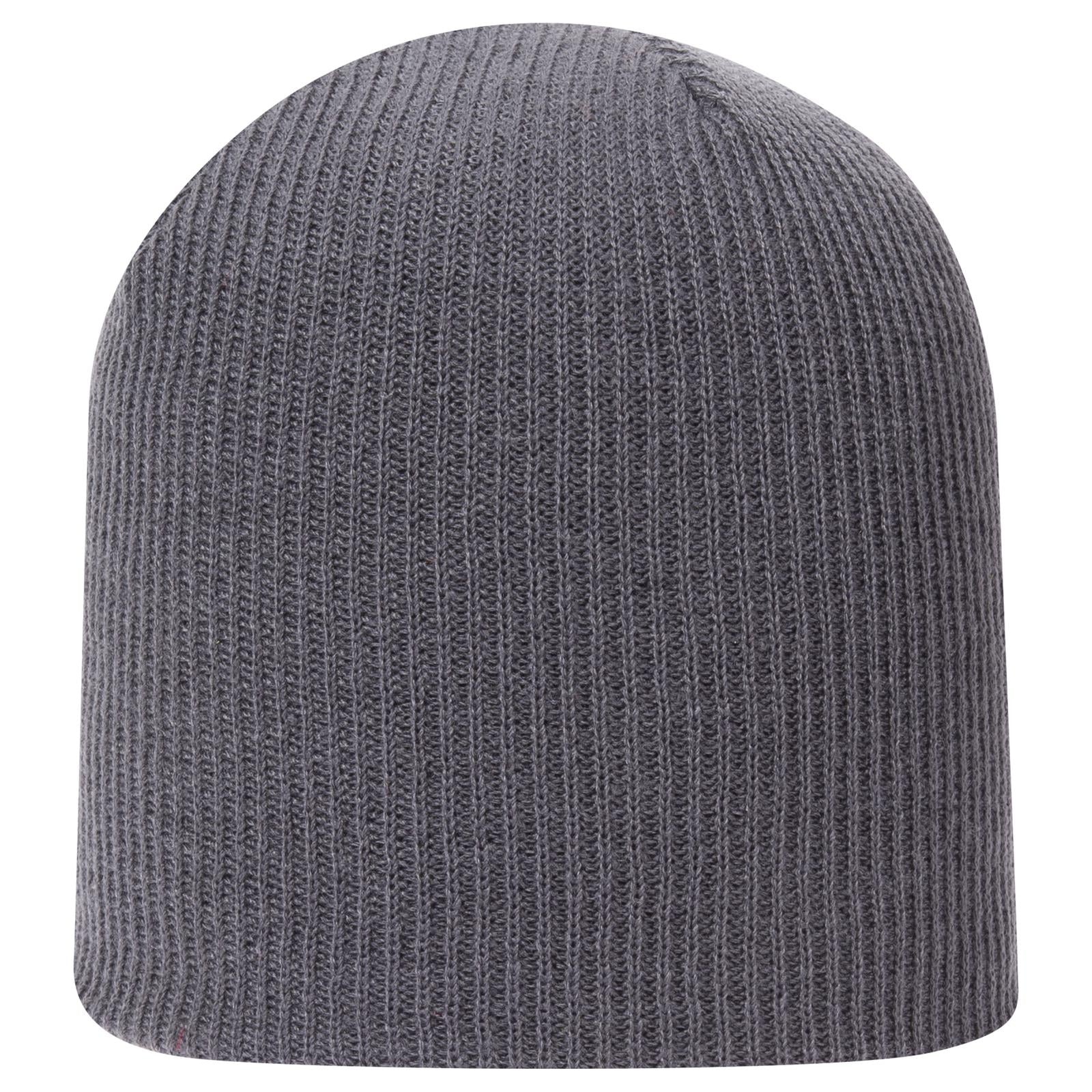 Custom Embroidered or DTF Printed - OTTO CAP® 9 1/2" Premium Rib Knit Beanie