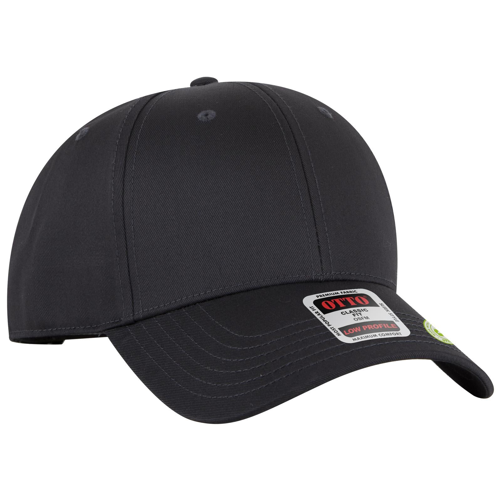 Custom Embroidered or DTF Printed - OTTO CAP® 6 Panel Low Profile Baseball Cap