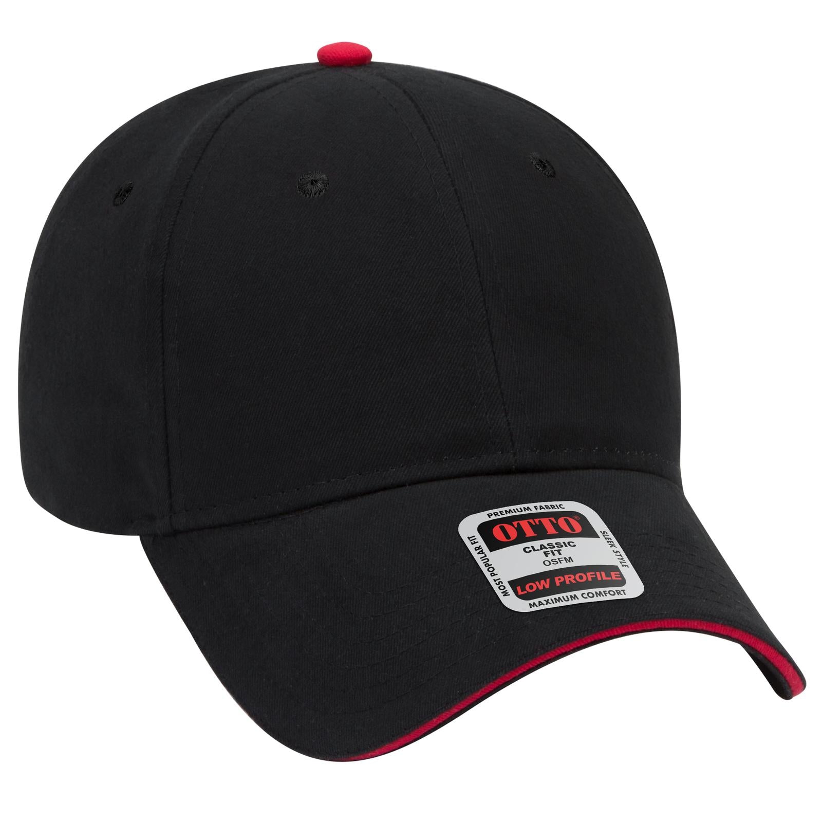 Custom Embroidered or DTF Printed - OTTO CAP® 6 Panel Low Profile Baseball Cap