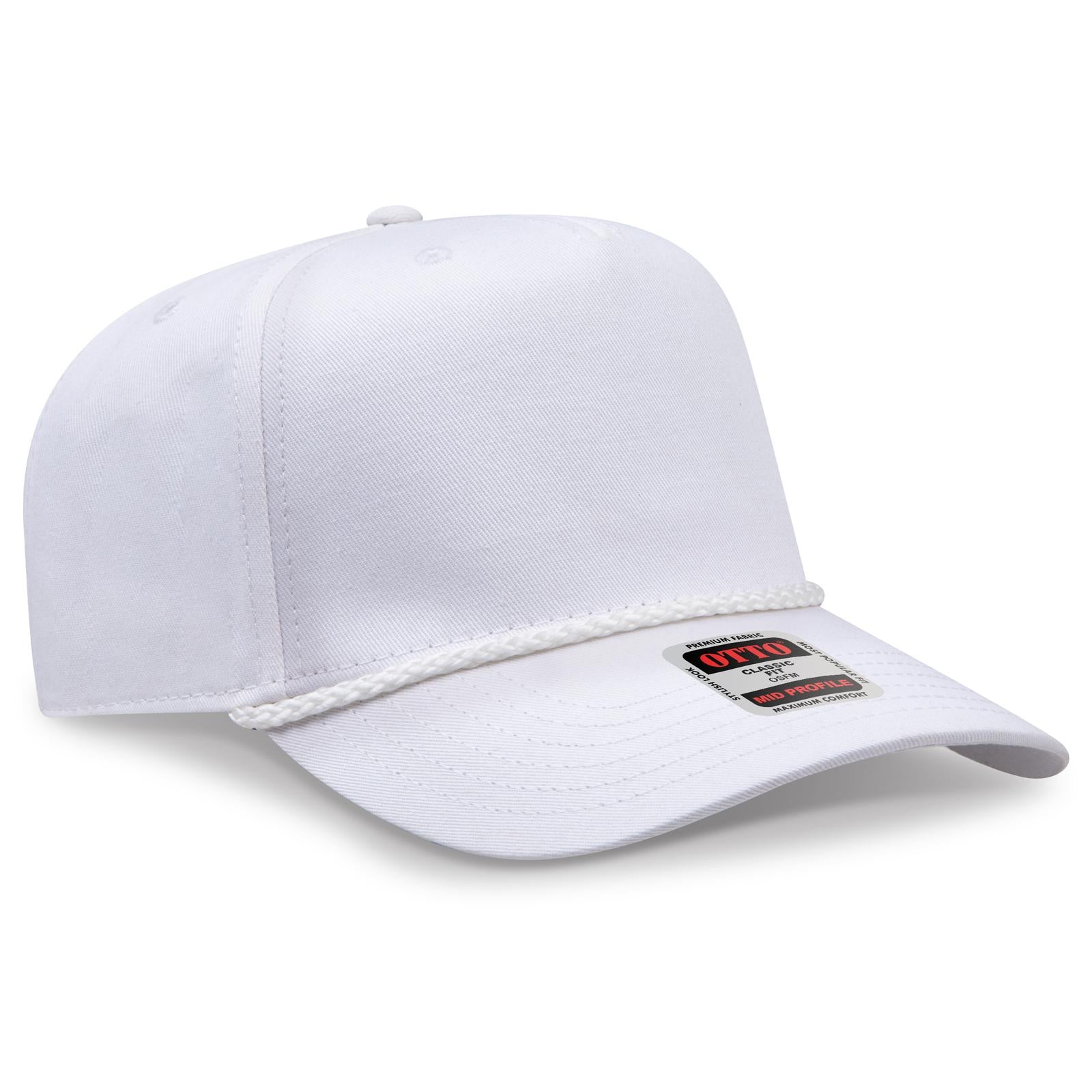 Custom Embroidered or DTF Printed - OTTO CAP® 5 Panel Mid Profile Baseball Cap