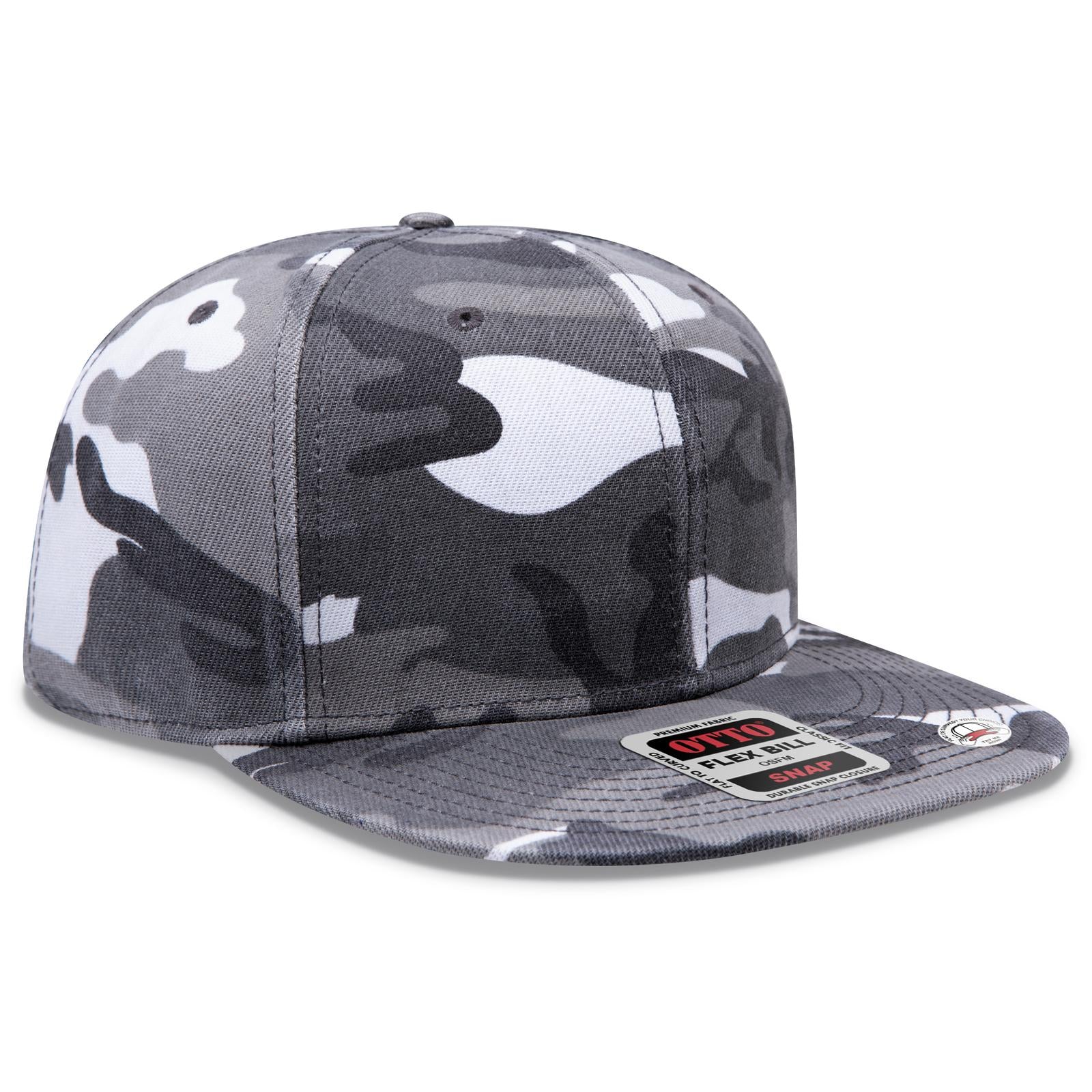 Custom Embroidered or DTF Printed - OTTO CAP® OTTO SNAP 6 Panel Pro Style Snapback Hat